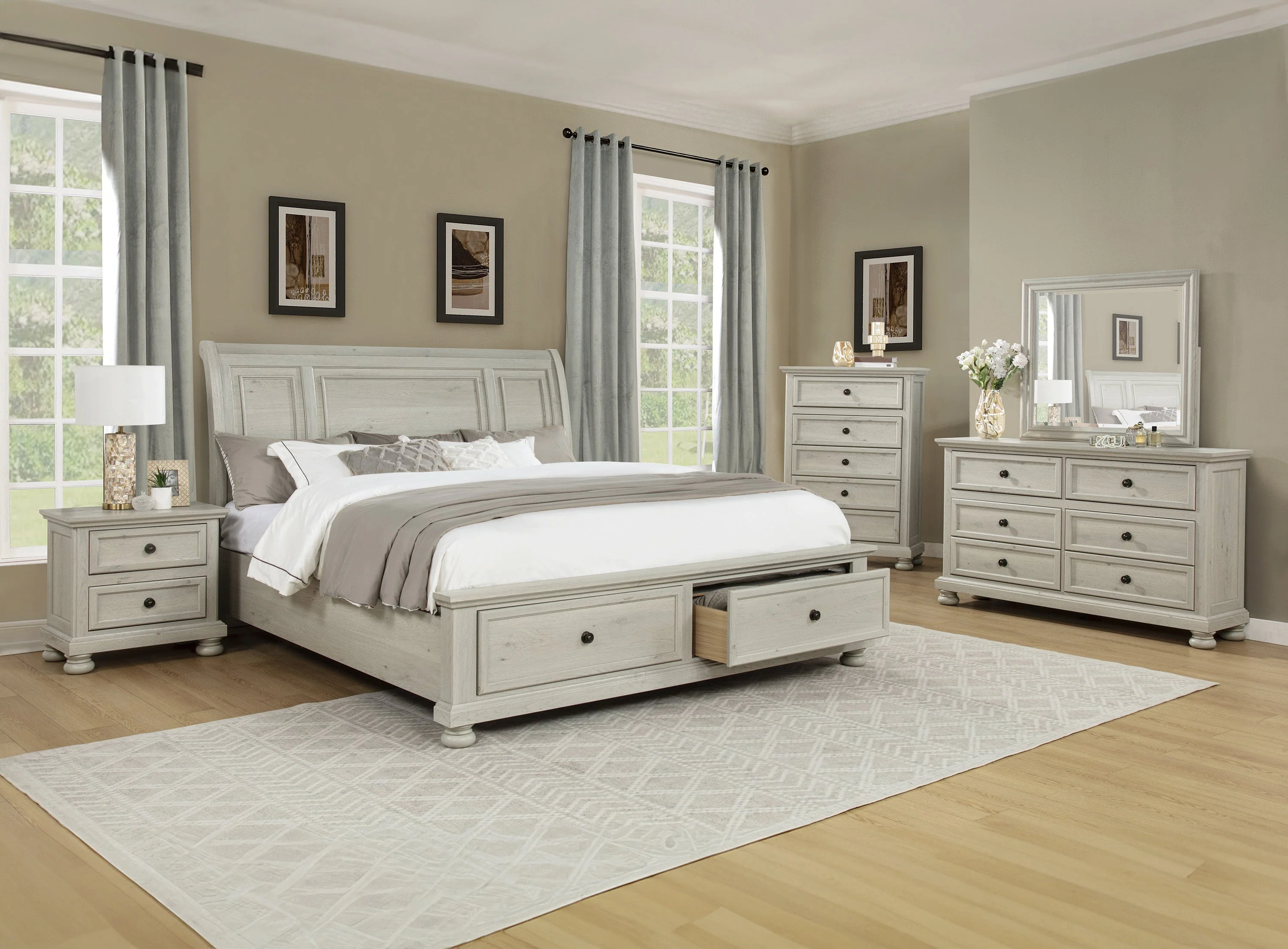 Claribelle White Dresser Mirror Only - Image 4