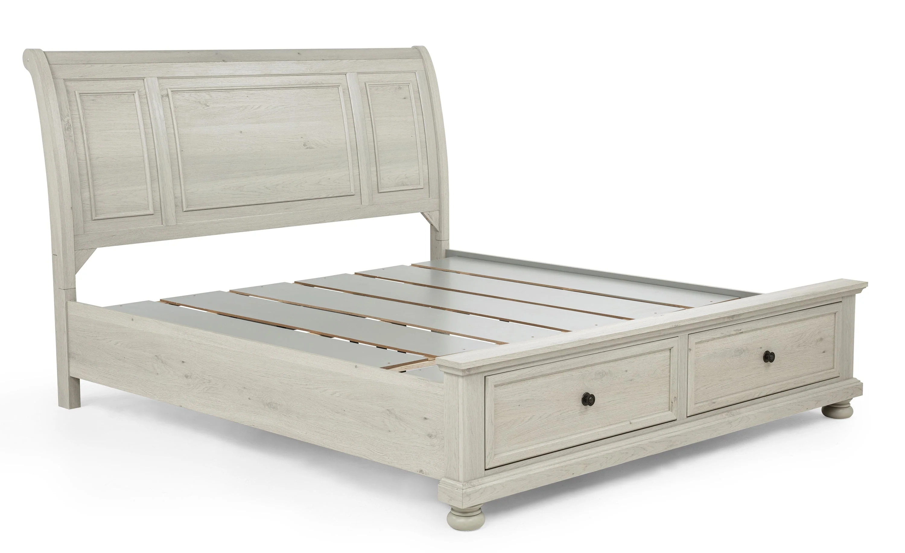 Claribelle White King Storage Sleigh Bed - Image 2