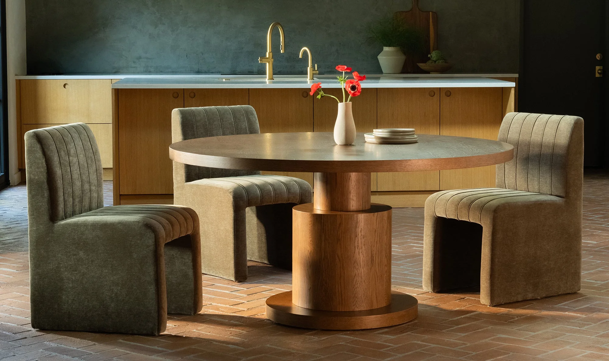 Clayton Dining Table Brown - Image 6