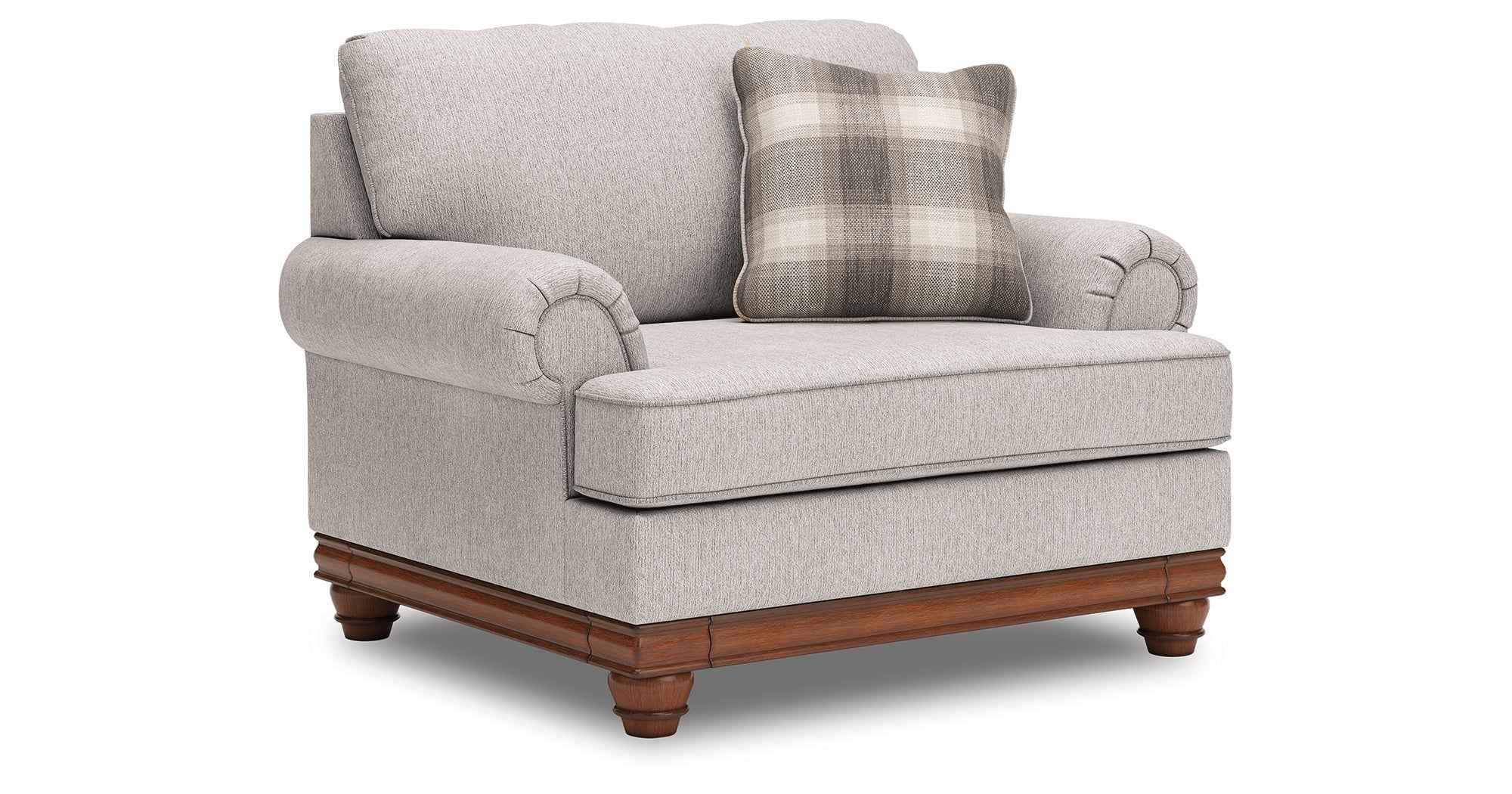 Clearbrooke Sandstone Oversized Chair and Ottoman - Image 7