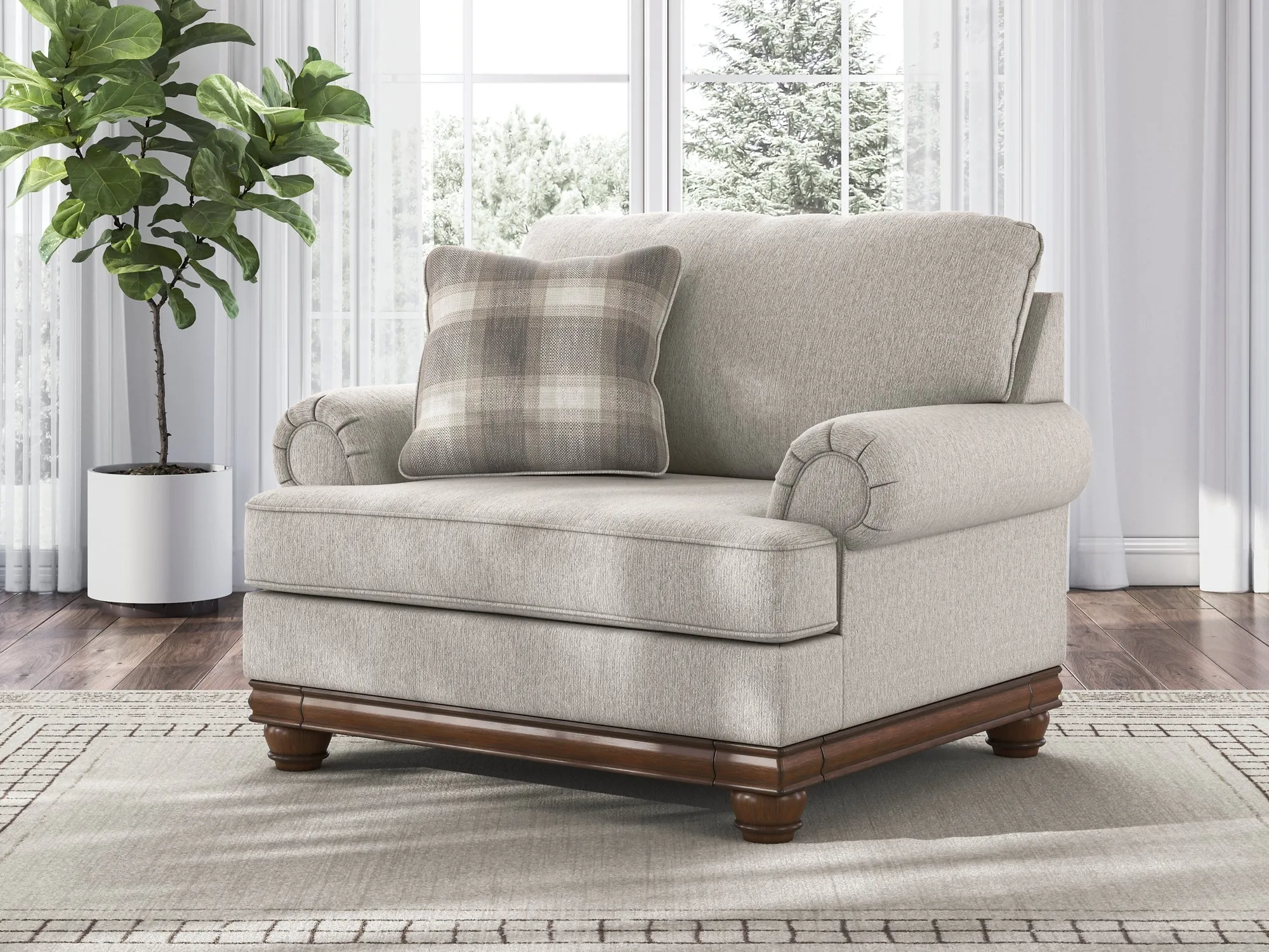 Clearbrooke Sandstone Sofa, Oversized Chair and Accent Ottoman - Image 17