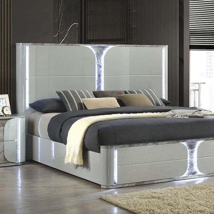 Cleburne Light Gray 4-Piece Queen Bedroom Set - Image 2