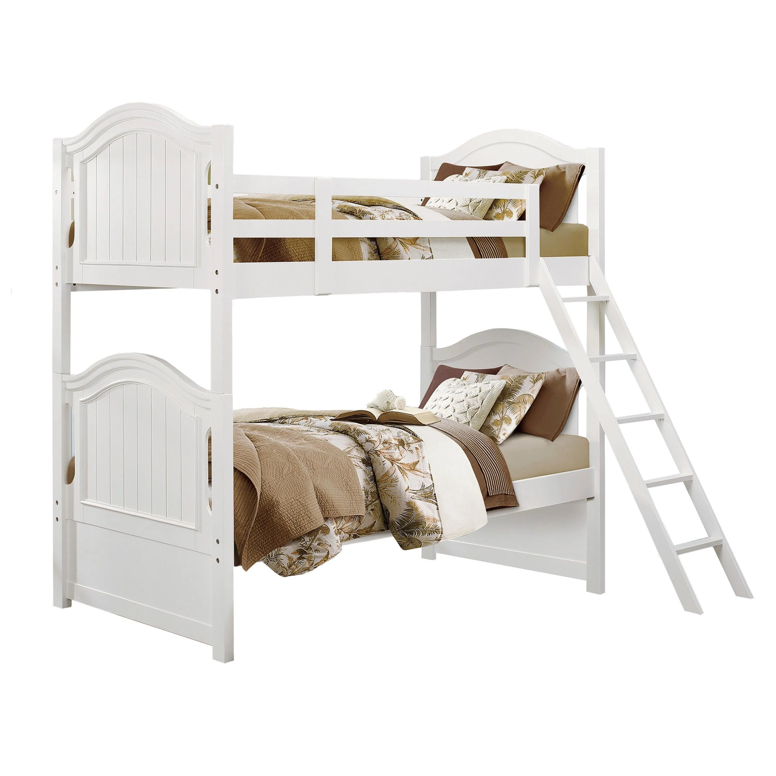 Clementine White Twin/Twin Bunk Bed - Image 3