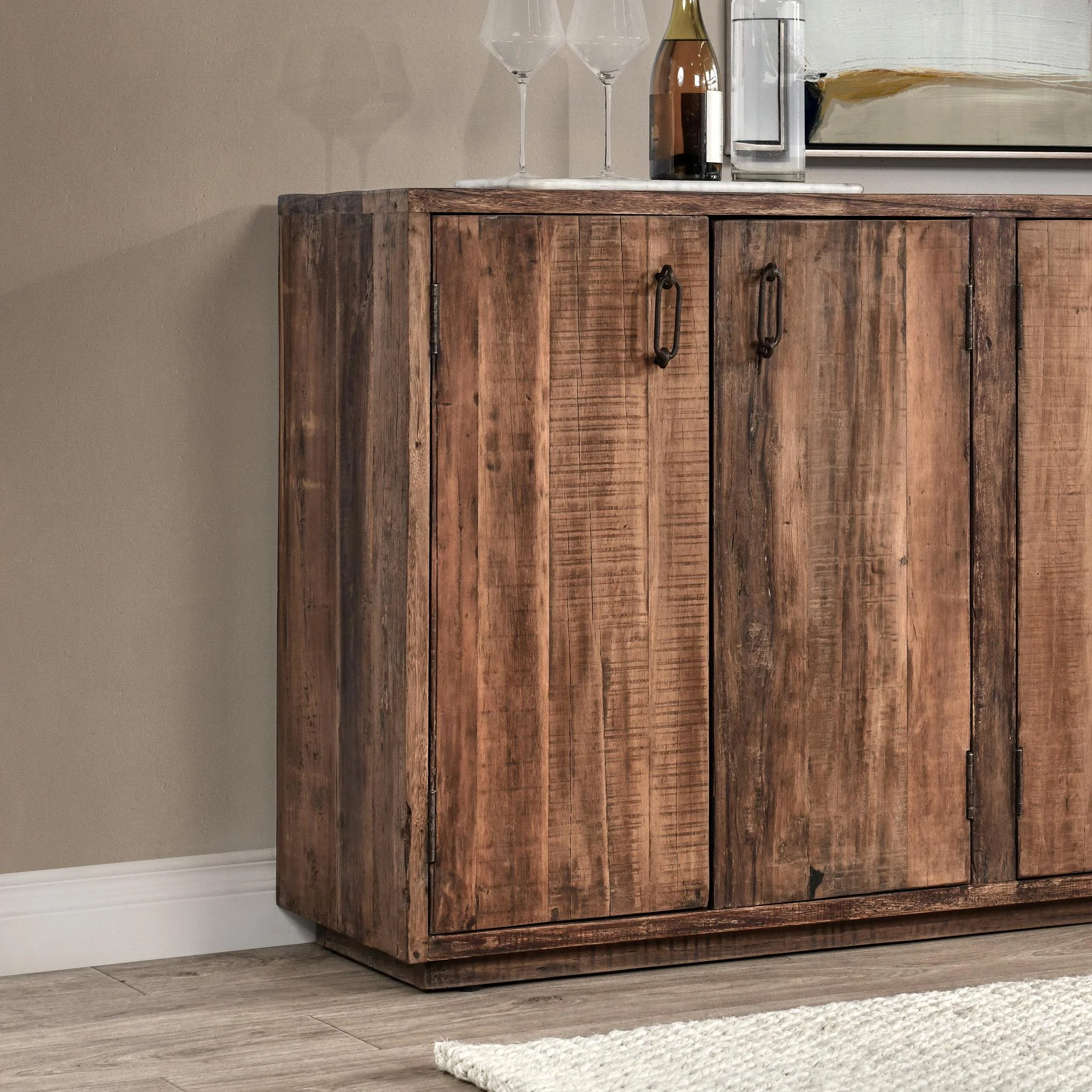Cleo 6 Door Cabinet - Natural - Image 9