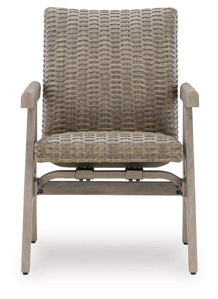 Cliff Trails Beige Outdoor Rocking Arm Chair - Image 4
