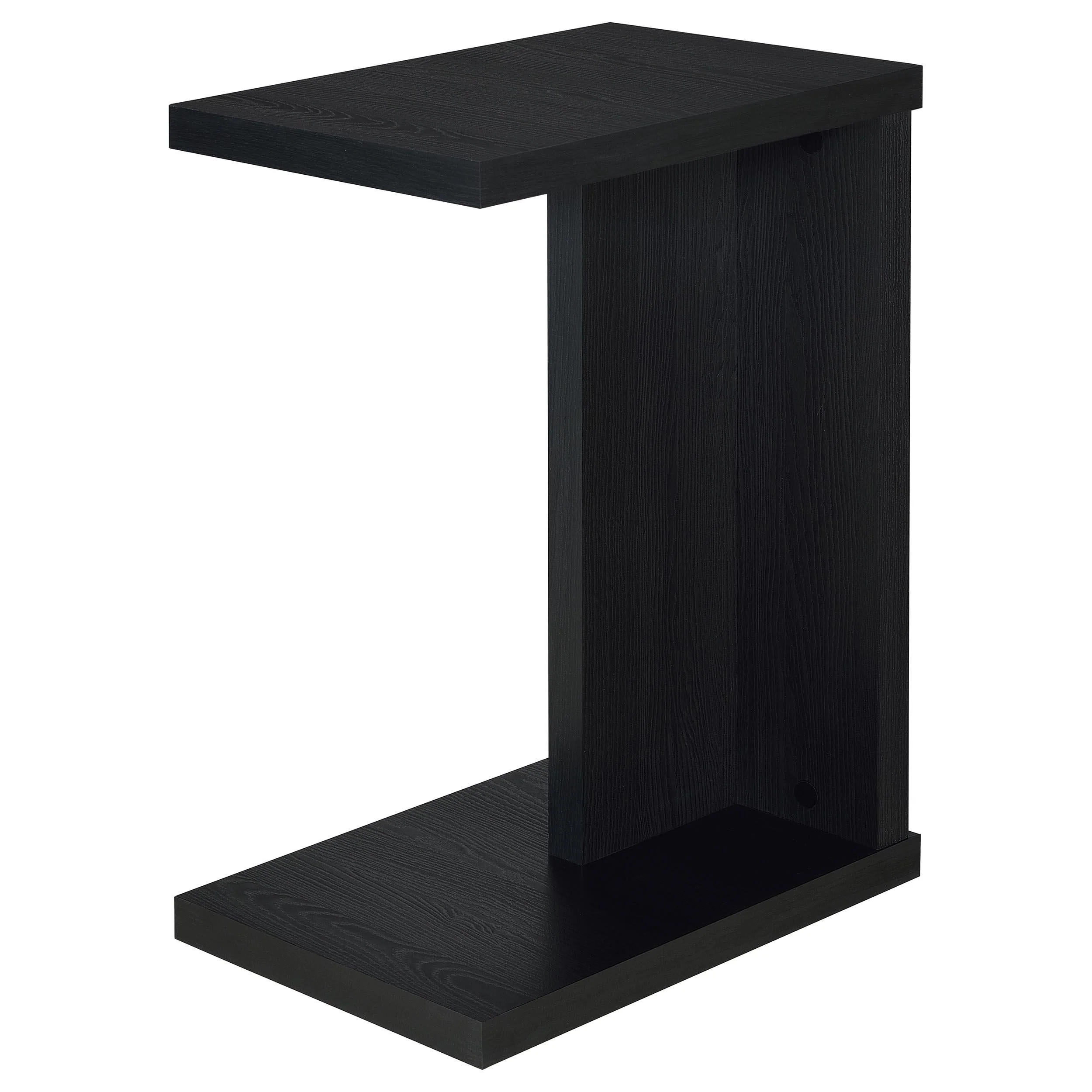 Clower Black Engineered Wood C-Shaped Sofa Side Table - Image 4