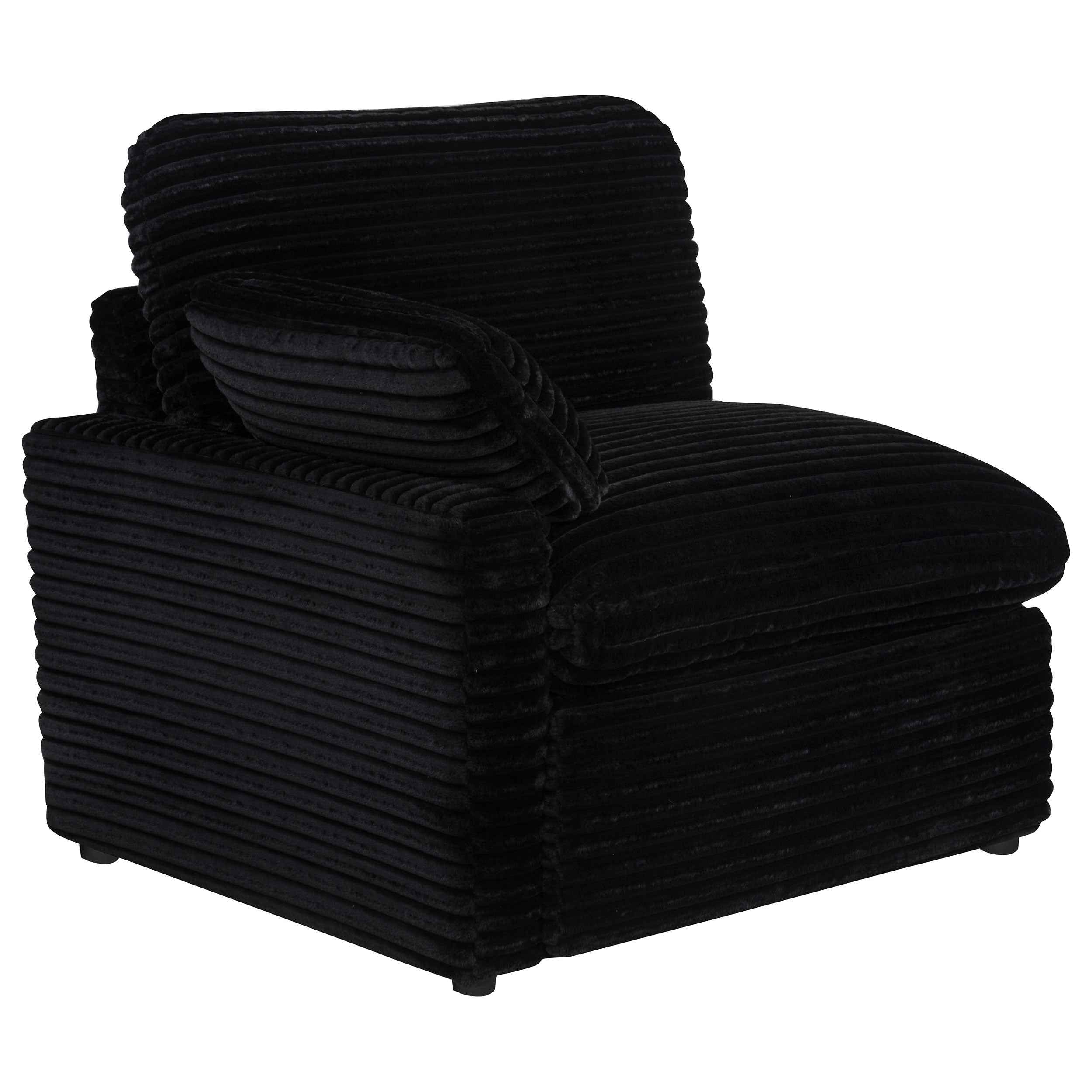 Collins Black Modular Power Loveseat - Image 3