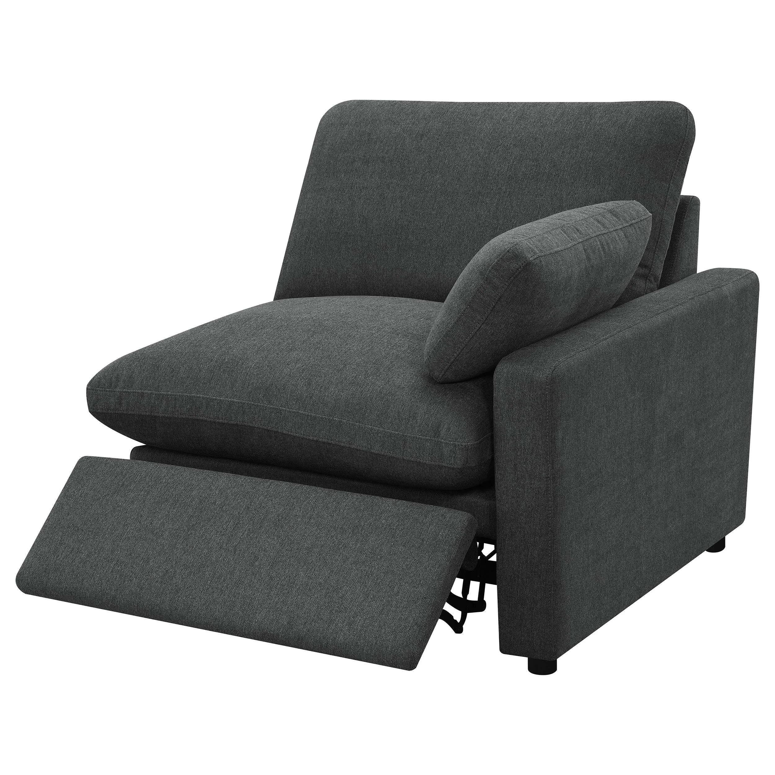 Collins Dark Gray Modular Power Reclining Loveseat - Image 7