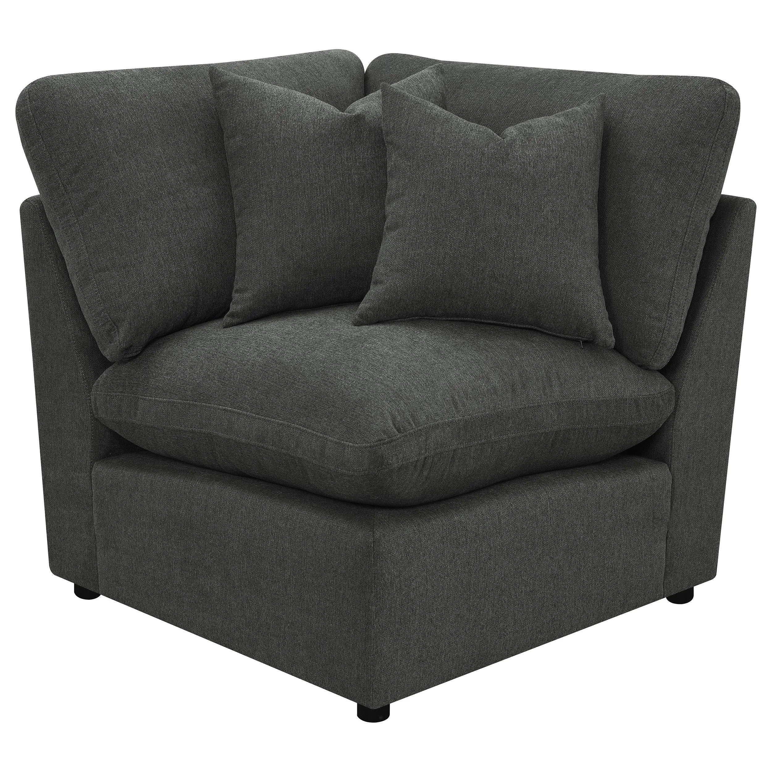 Collins Dark Grey 5-piece Modular Power Reclining Sectional - Image 7