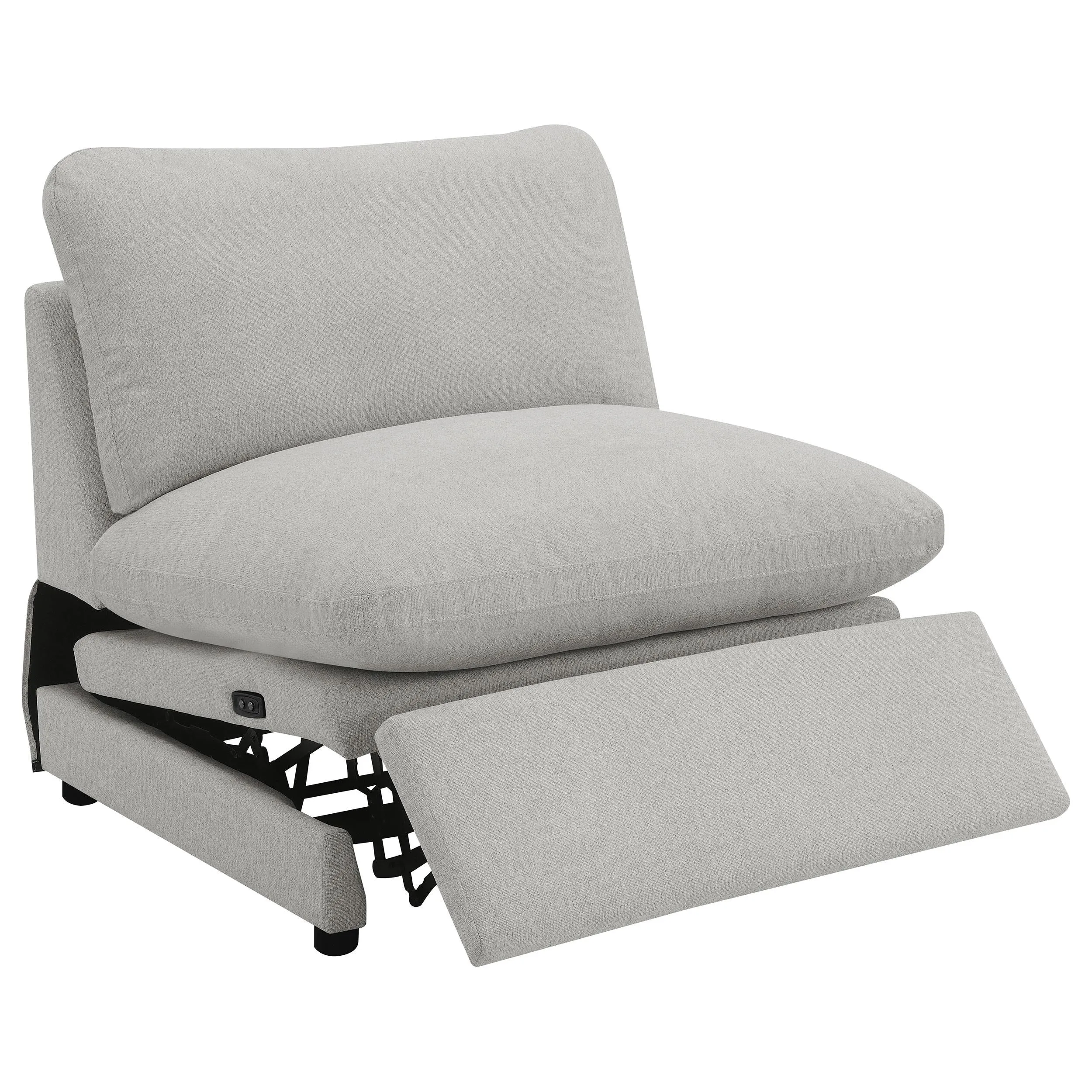 Collins Gray 5-Piece Modular Power Reclining Sectional Sofa - Image 5