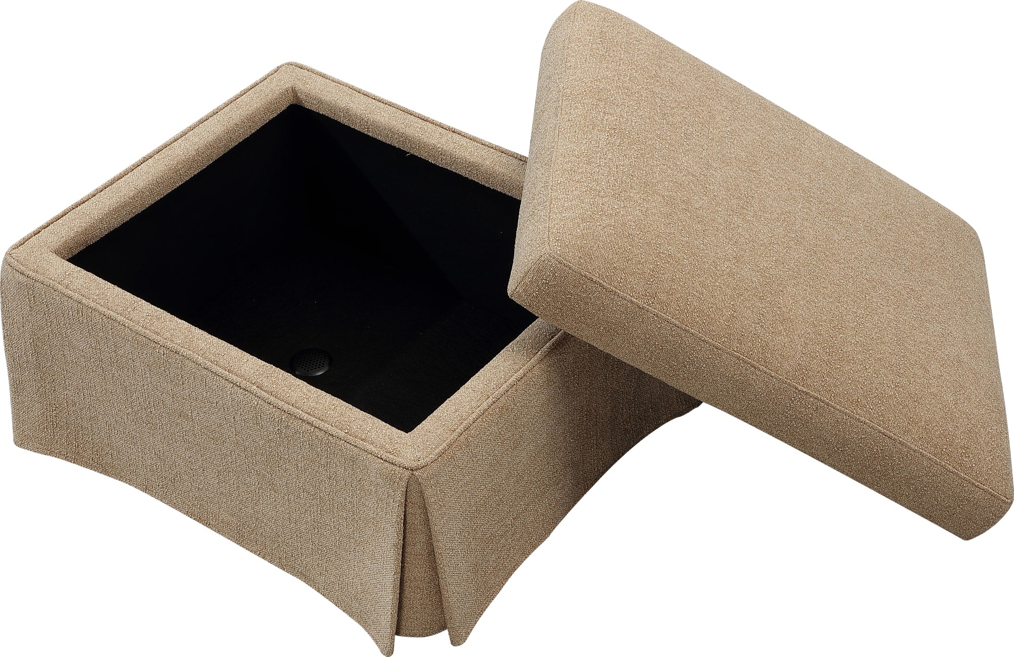 Colton Sourdough Upholstered Storage Ottoman - Image 4