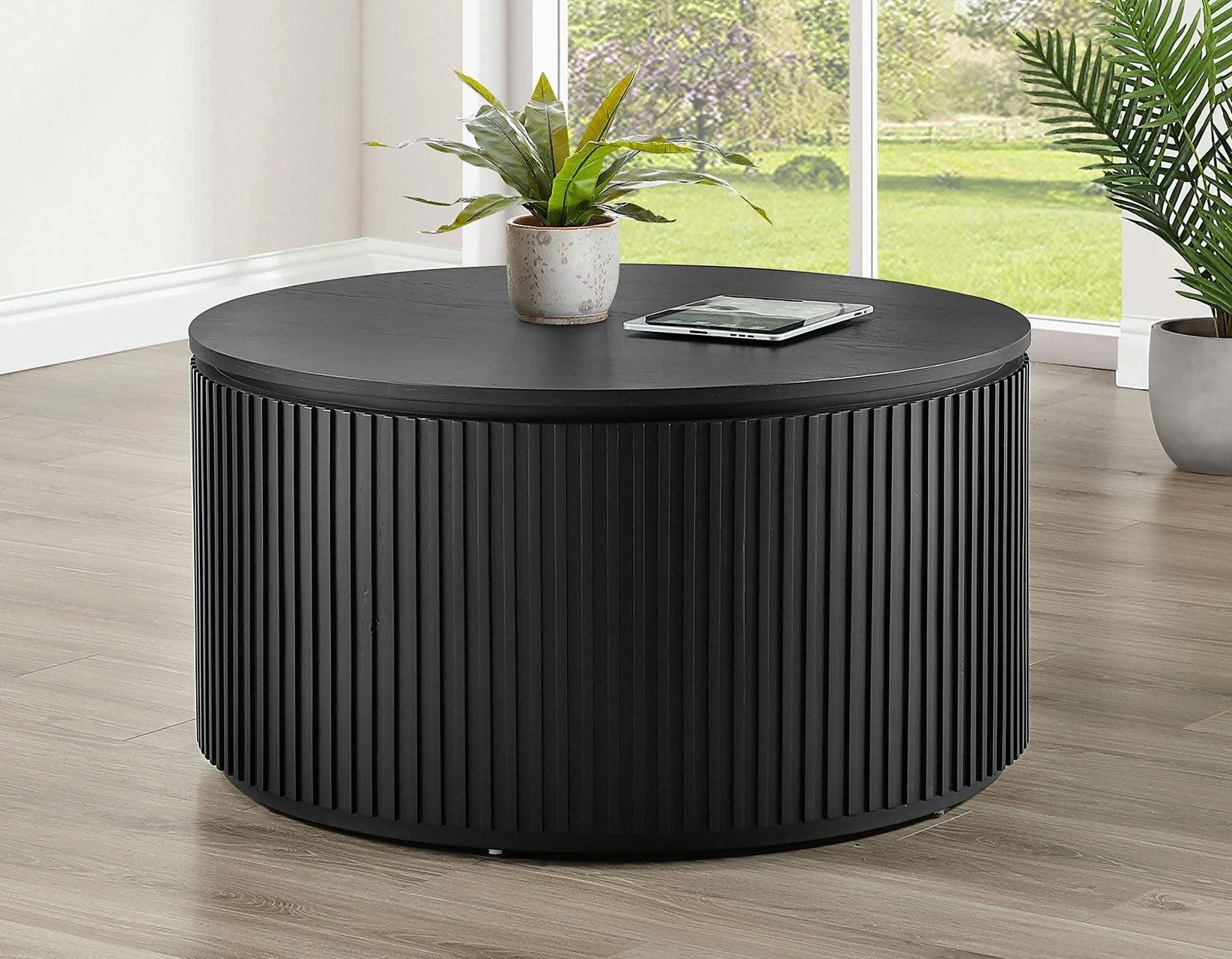 Colvin 3-Piece Table Set, Black Finish - Image 2