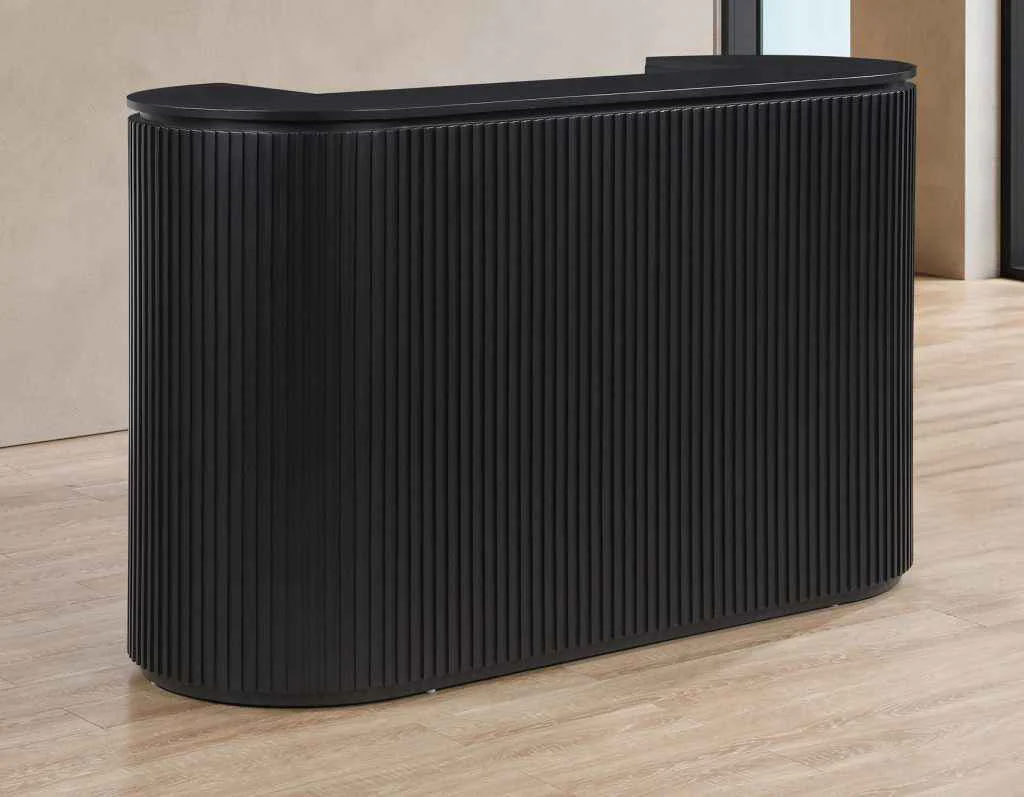 Colvin Black Finish Reeded Bar