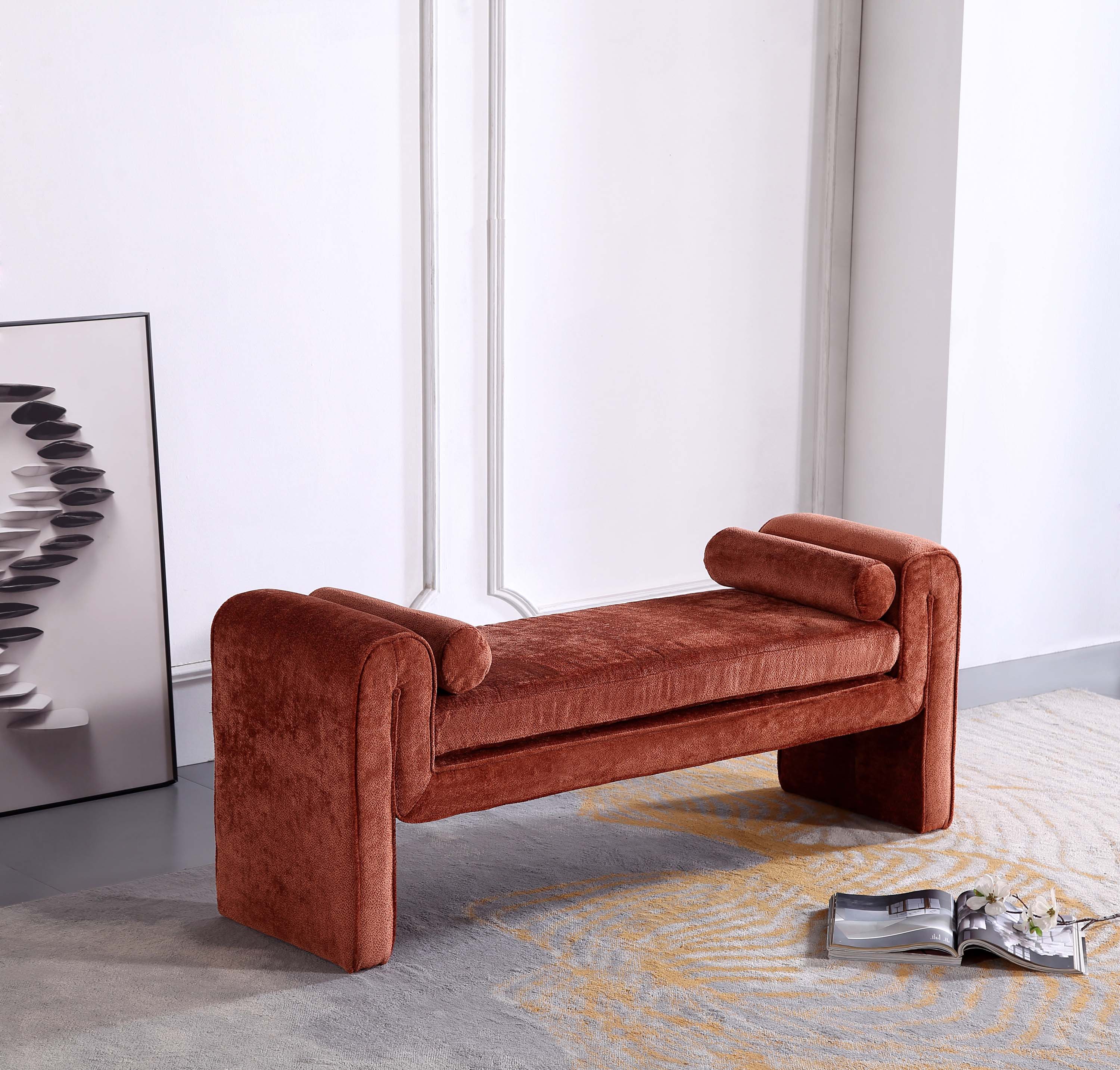 Concord Bench in Terracotta - Image 2