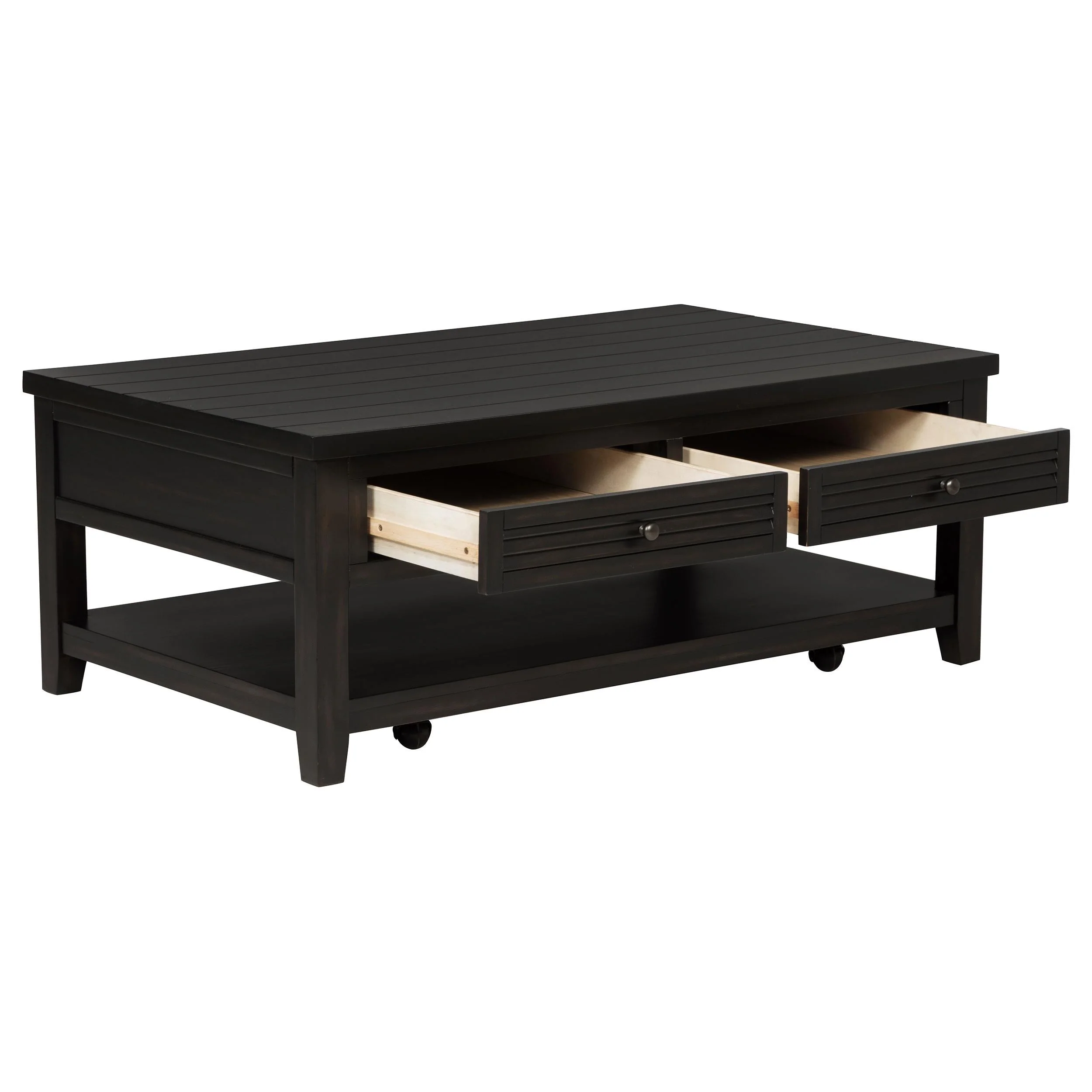 Concord Distressed Java 3-Piece Coffee and End Table Set - Image 11