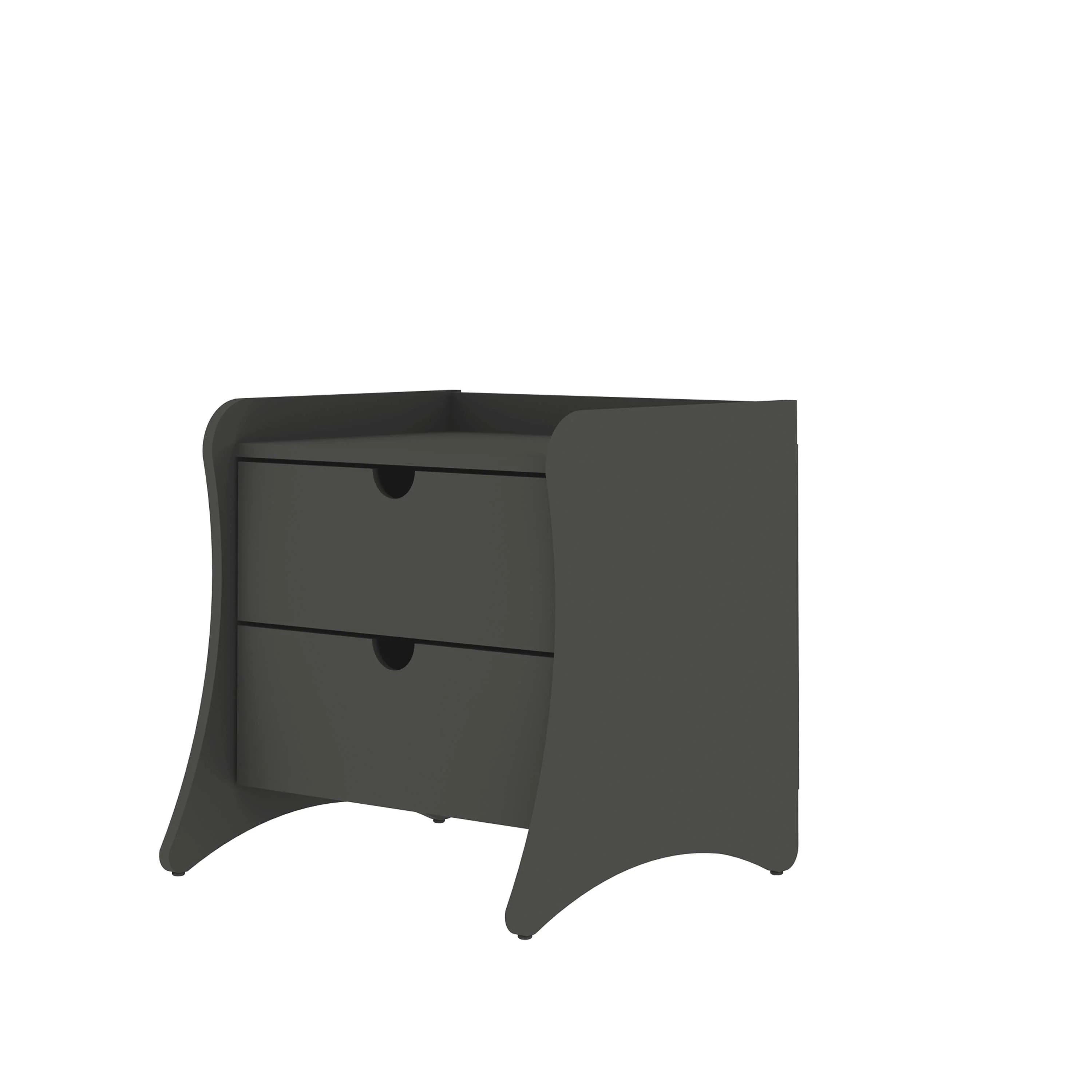 Coney 3-Piece Dresser and 2 Nightstands in Grey - Image 14
