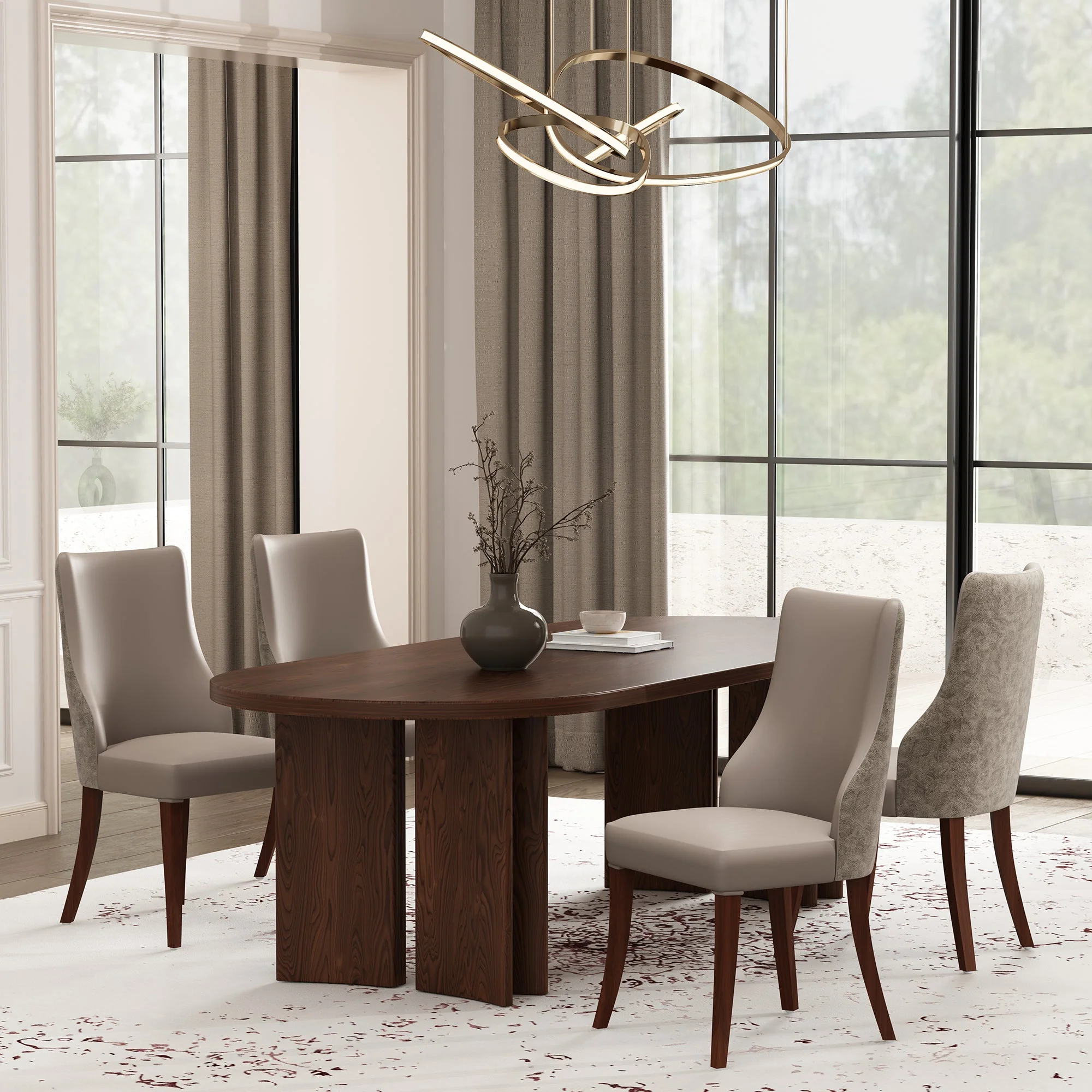 Connie Dining Chair in Taupe (set of 4) - Image 2
