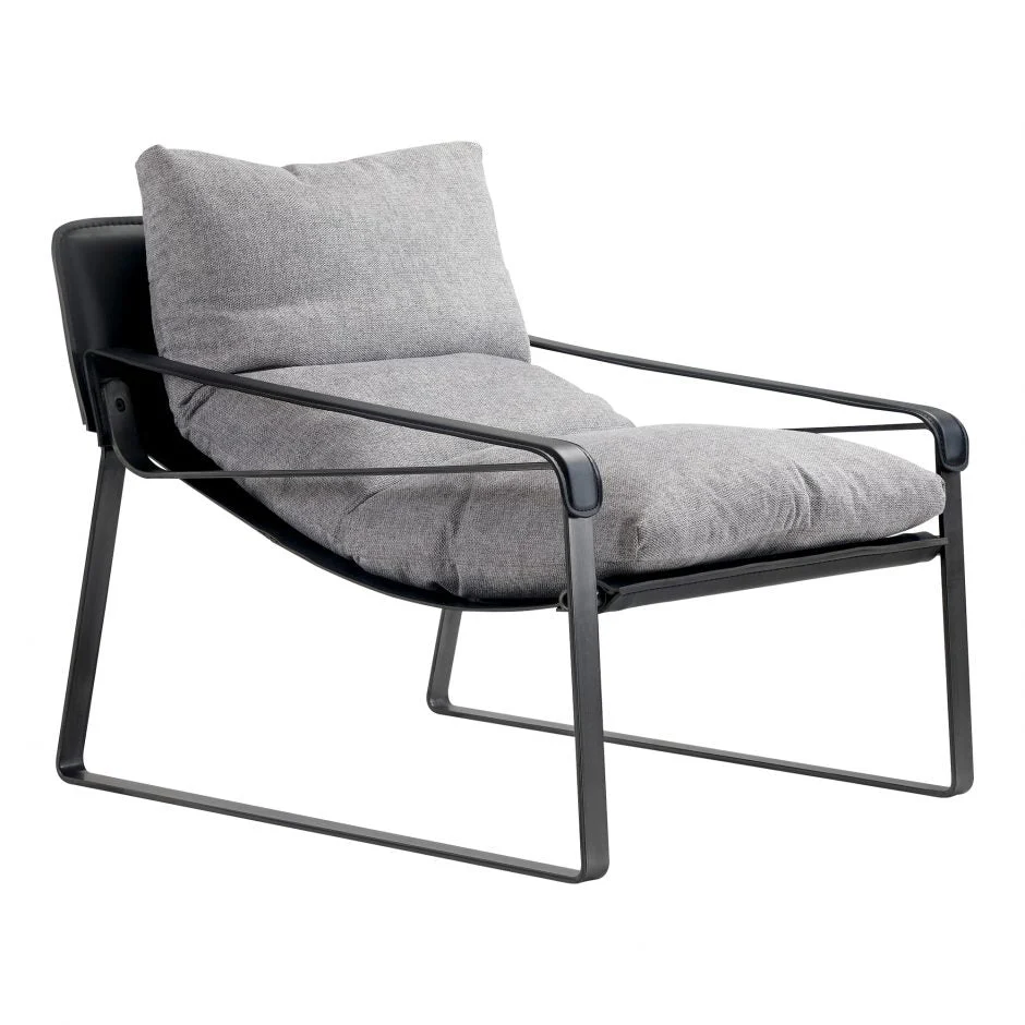 Connor Club Chair - Snowfolds Grey - Image 2