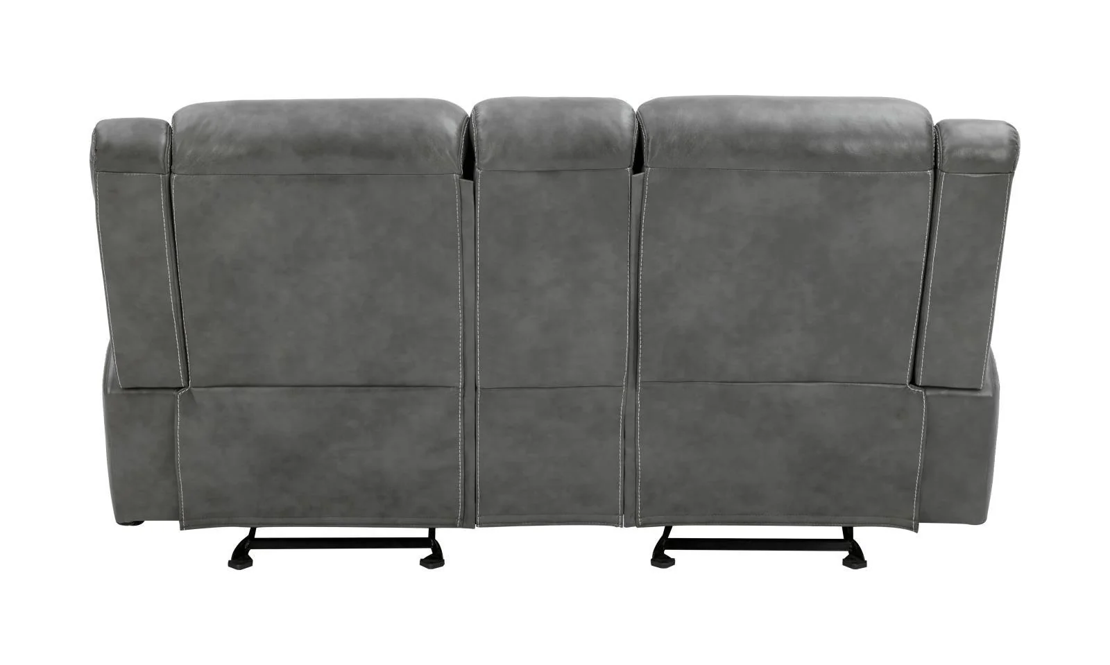 Conrad Gray Upholstered Motion Loveseat Cool - Image 7