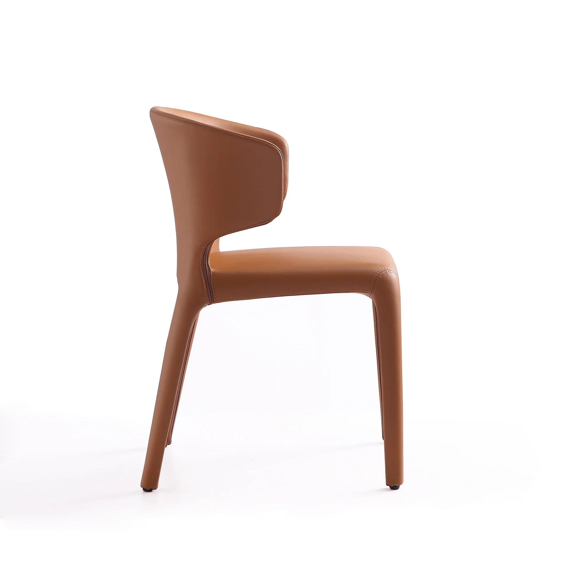 Conrad Leather Dining Chair in Saddle (set of 2) - Image 10