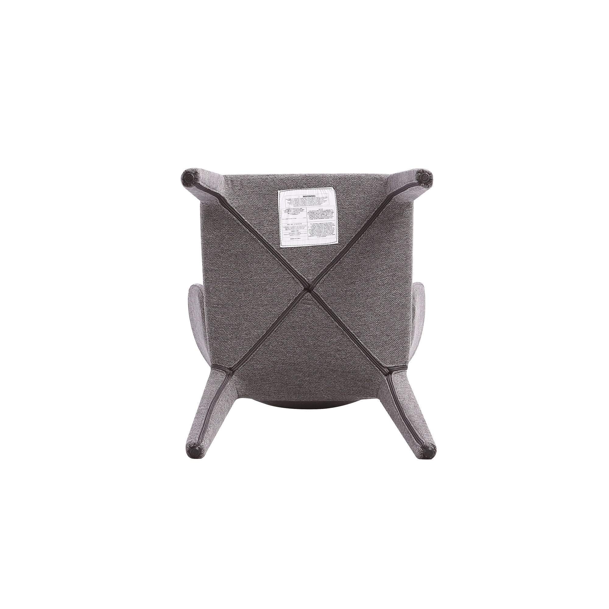 Conrad Woven Tweed Dining Chair in Grey (set of 2) - Image 10
