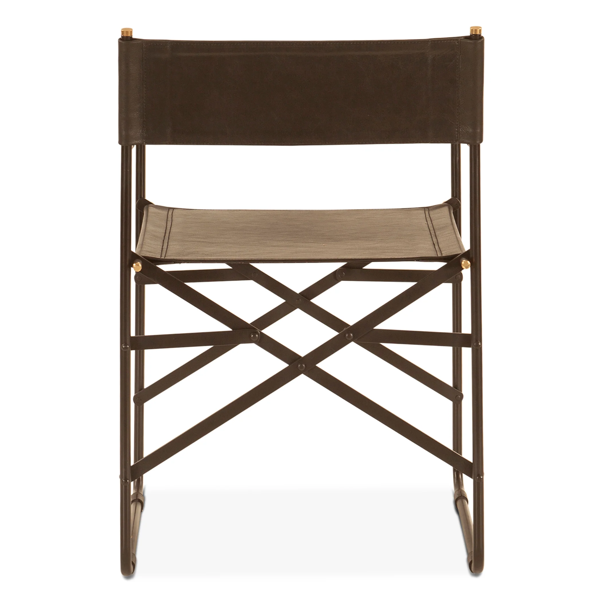 Copenhagen 19" Director's Chair in Black Leather