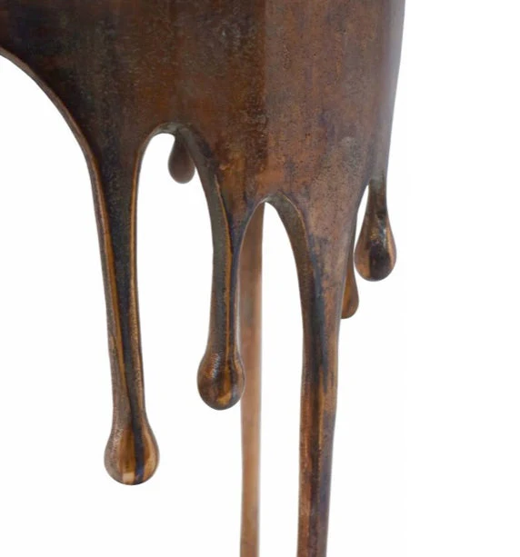Copperworks Accent Table Antique Copper - Image 3