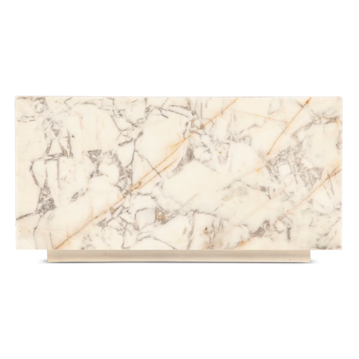 Nile 32" Drum Coffee Table in Alabaster Marble - Image 4