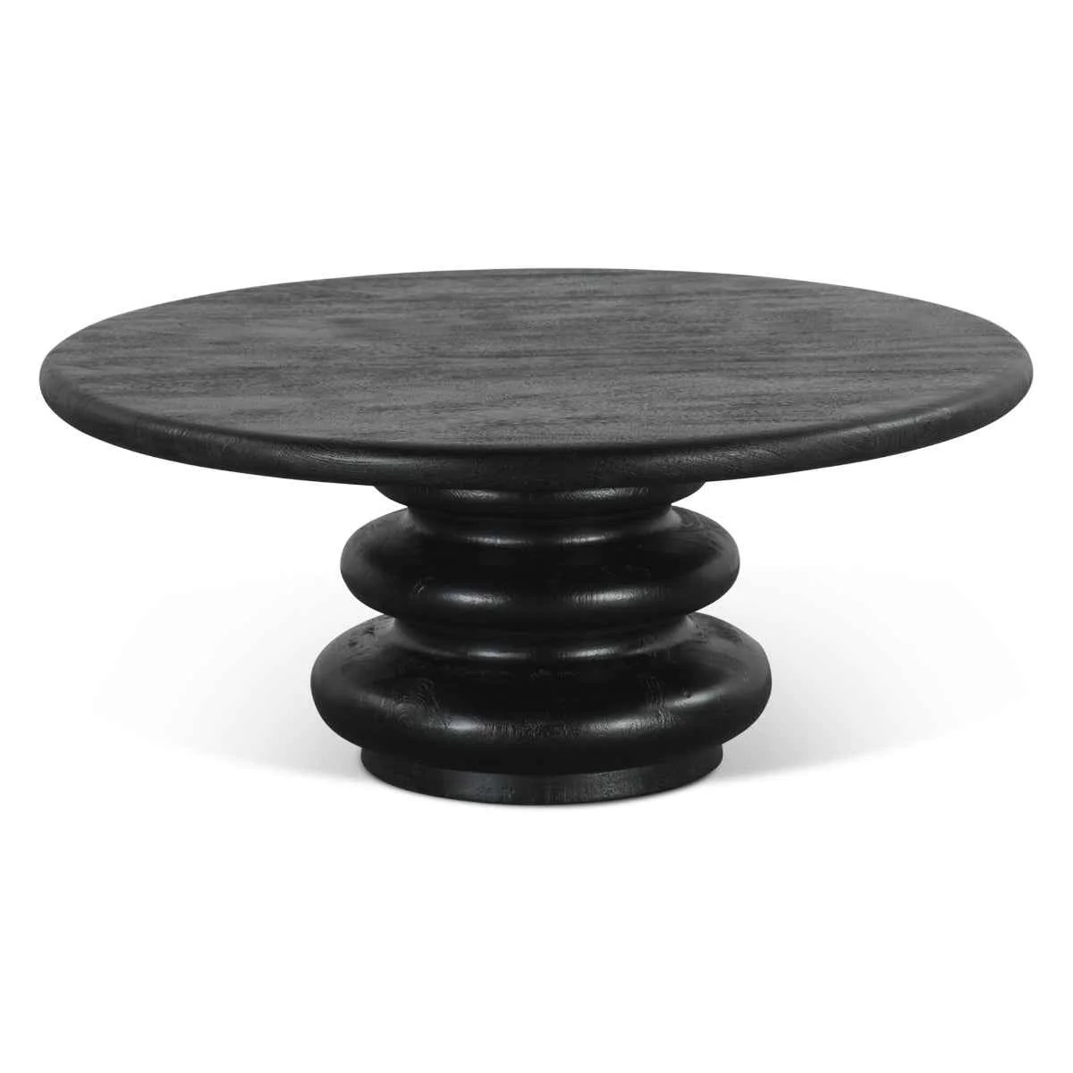 Bilboa 36" Coffee Table in Distressed Black