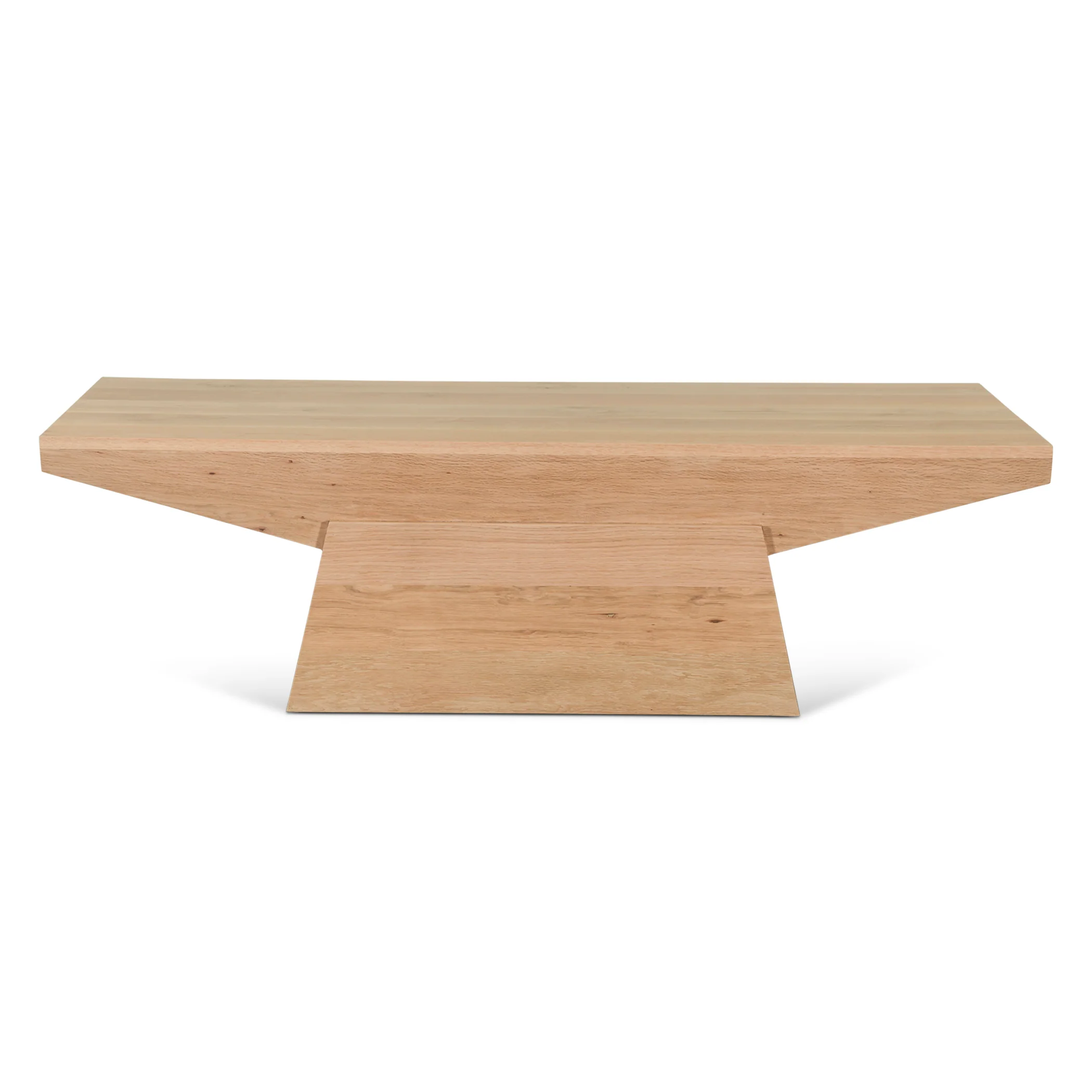 Anvil 58" Coffee Table in Natural Oak - Image 2