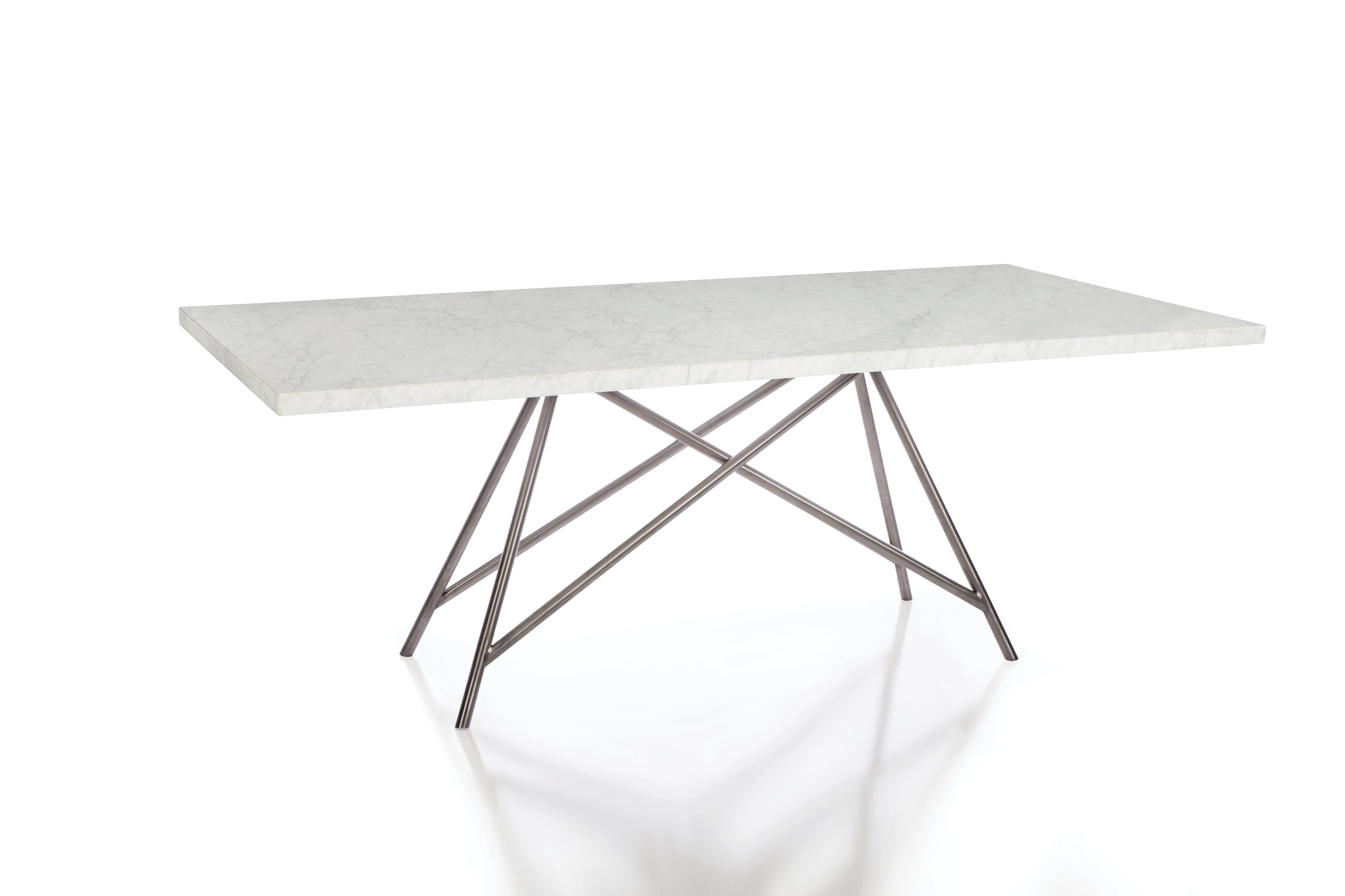 Coral Marble Rectangular Dining Table - Image 5