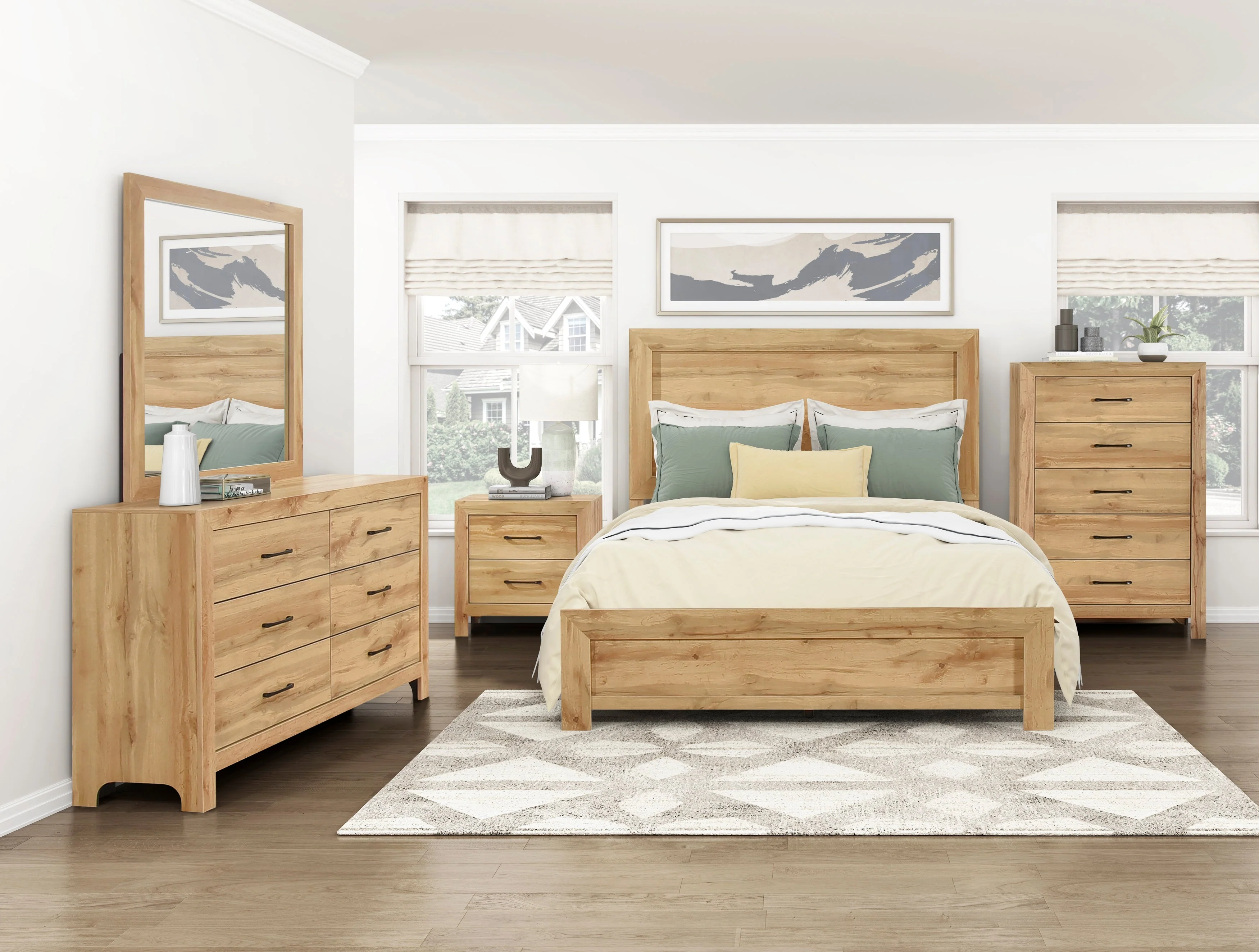 Corbin Natural Full Panel Bed - Image 9