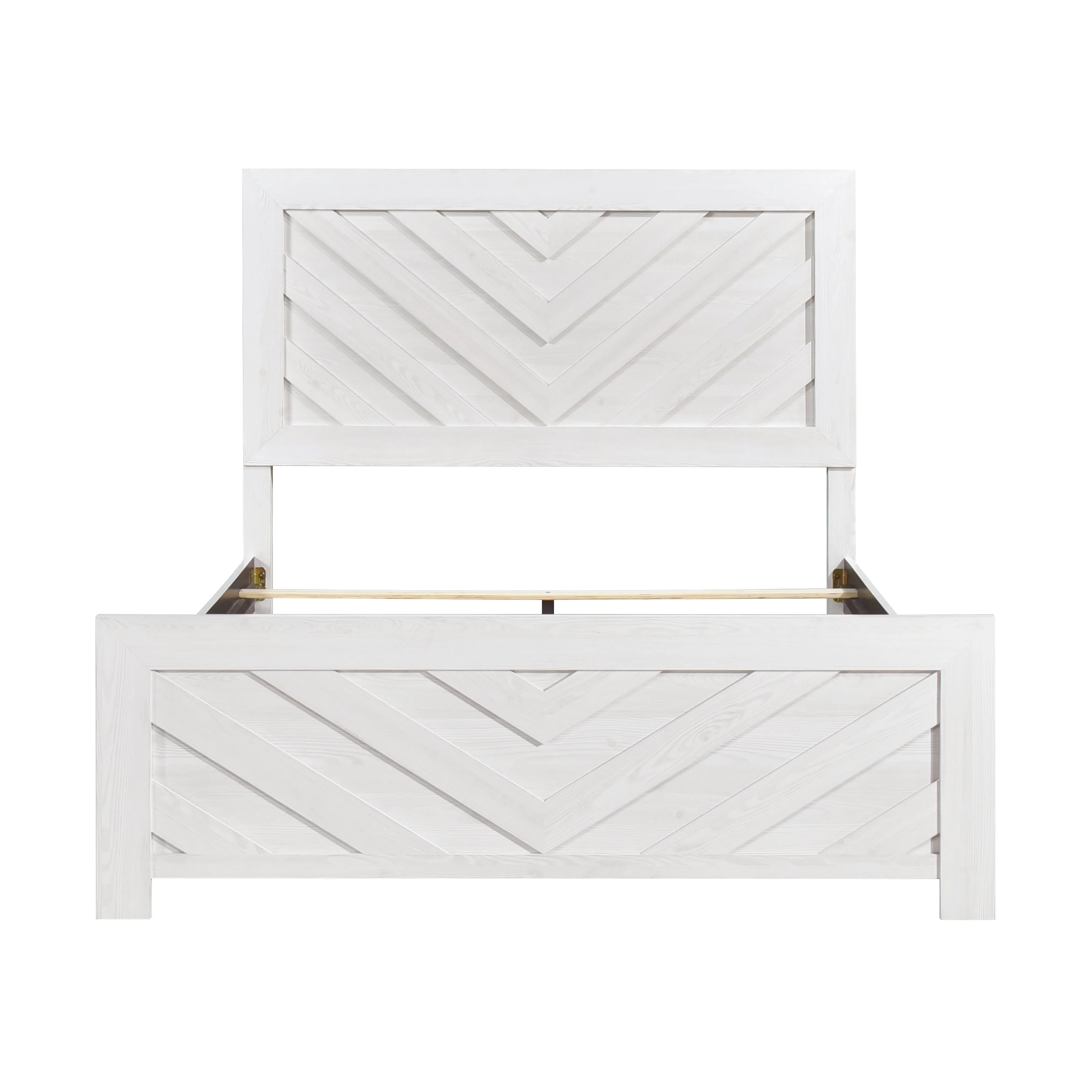 Corbin White Crossbuck Queen Panel Bed - Image 10