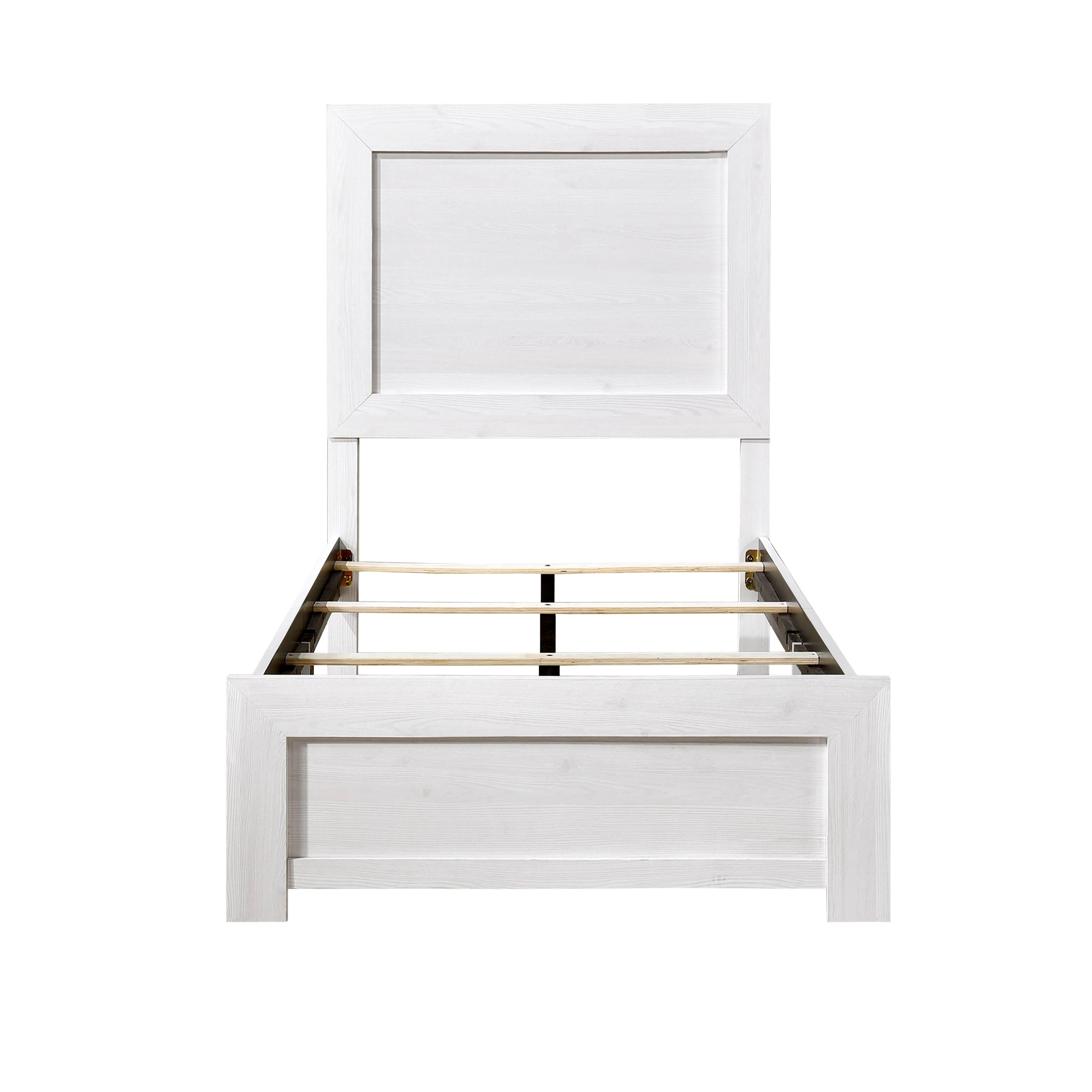 Corbin White Twin Panel Bed - Image 2