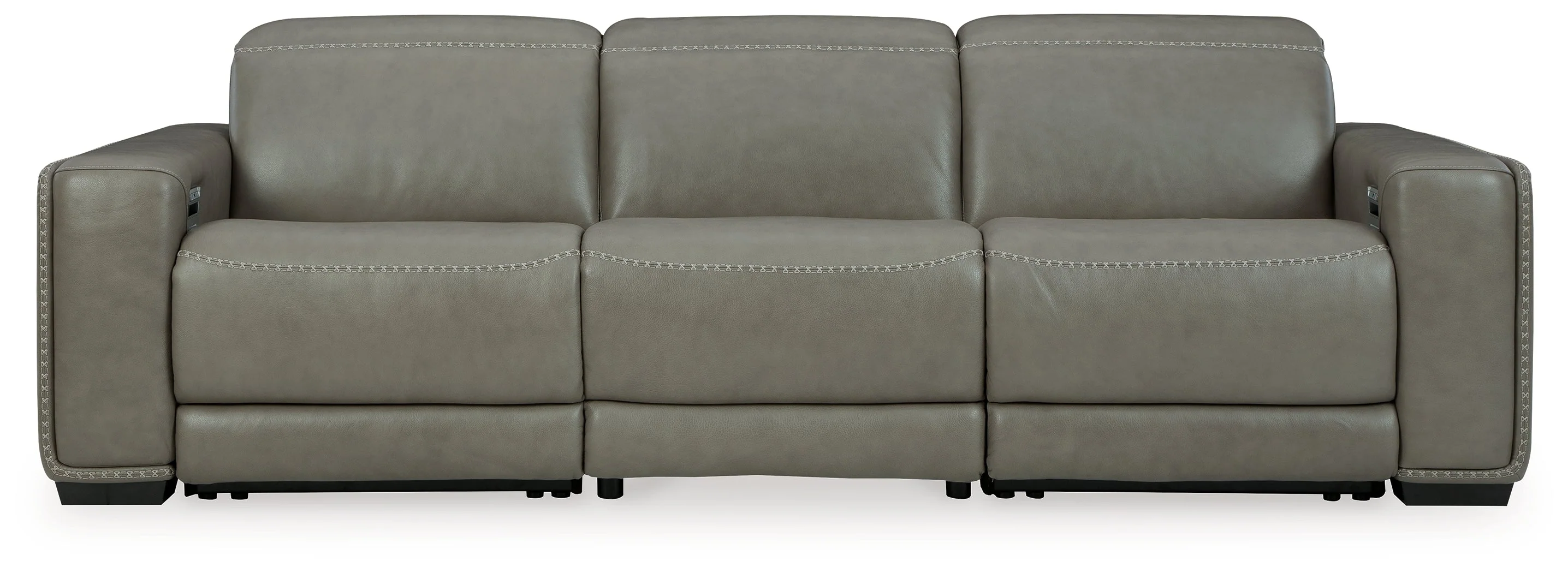 Correze Gray Power Reclining Living Room Set (Center Console) - Image 9