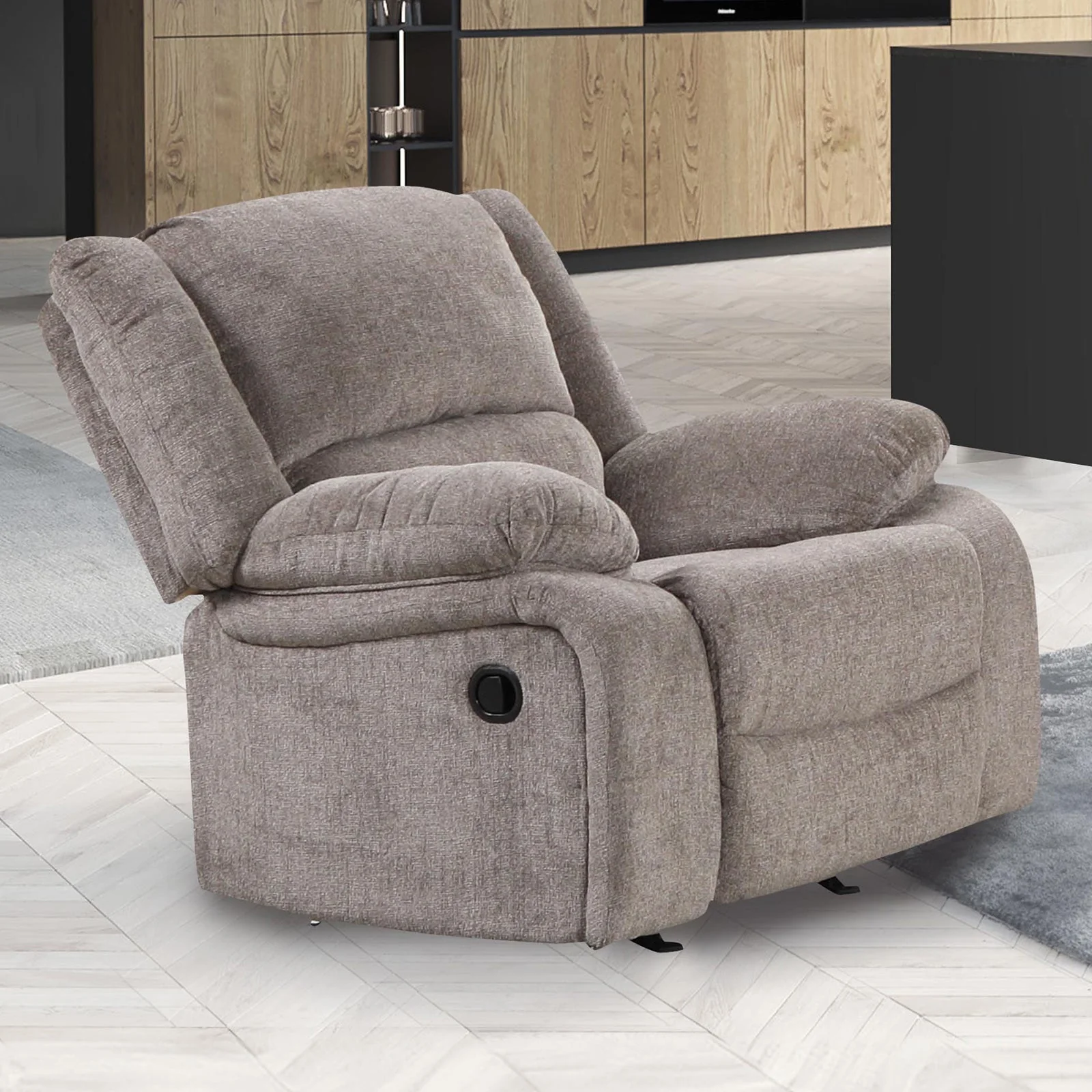 Cosimo Mocha 3-Piece Reclining Living Room Set - Image 2