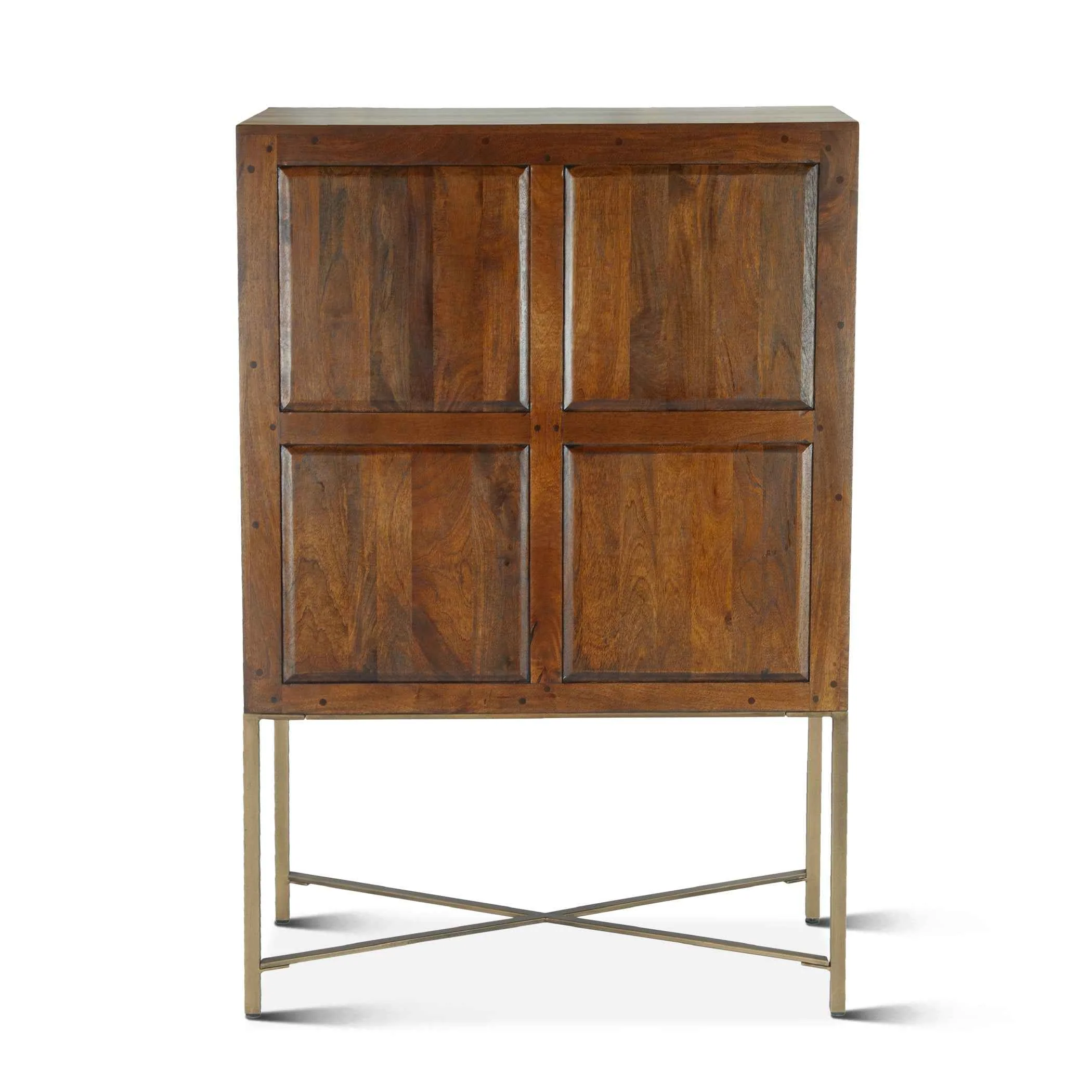 Cosmopolitan 39" Bar Cabinet in Honey Brown - Image 2