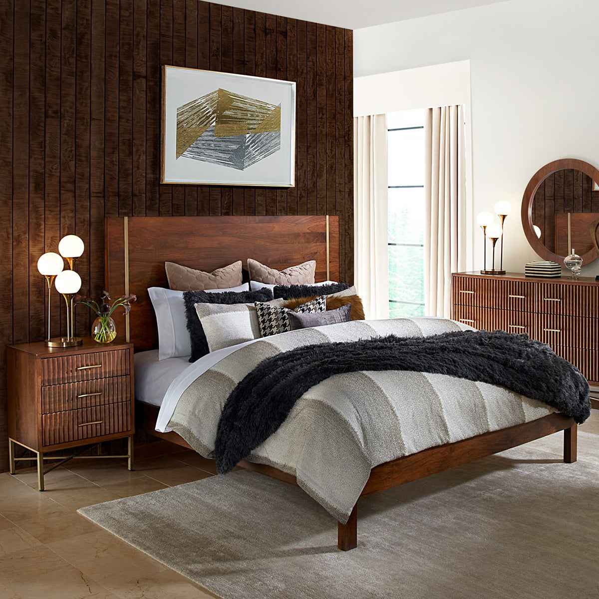 Cosmopolitan 69" Six Drawer Dresser in Honey Brown - Image 7