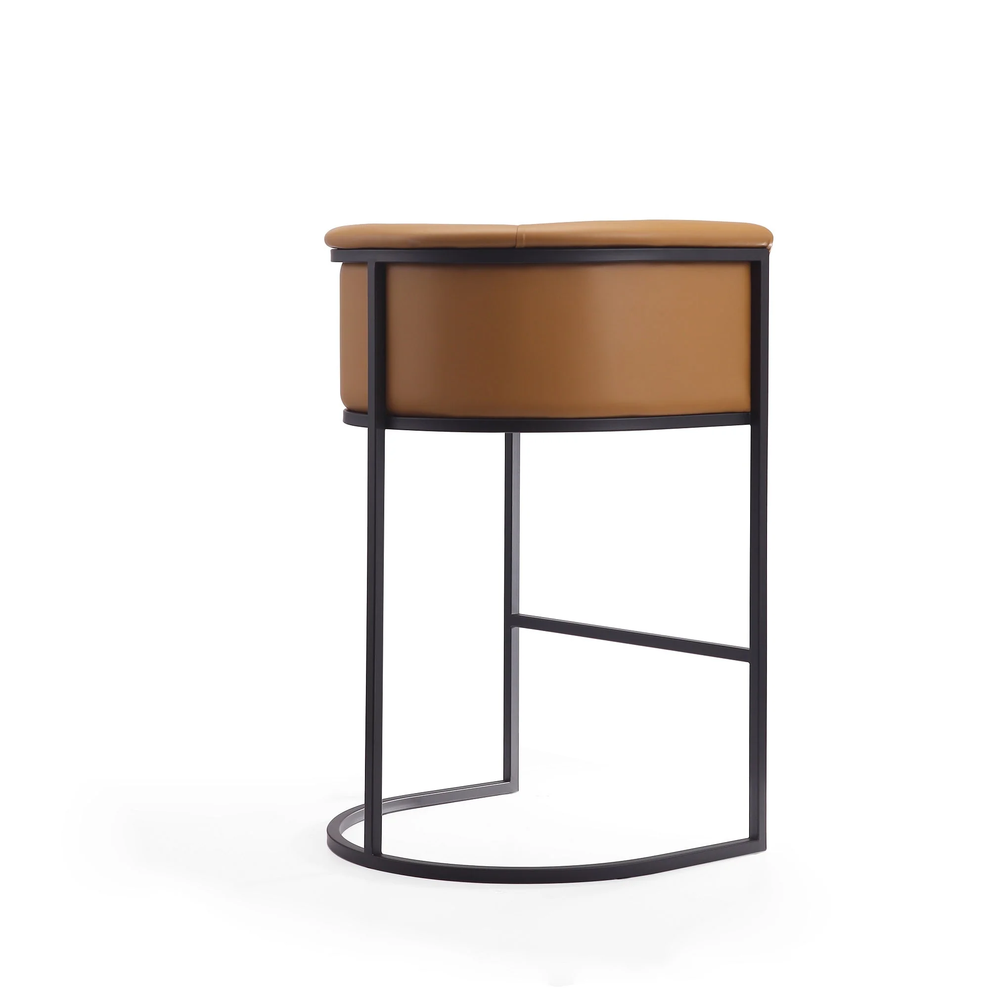 Cosmopolitan Barstool in Camel and Black (set of 2) - Image 7