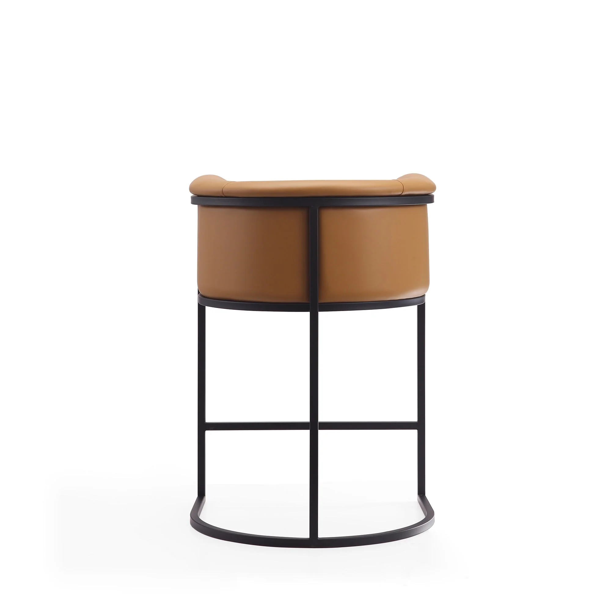 Cosmopolitan Counter Stool in Camel and Black (set of 2) - Image 8