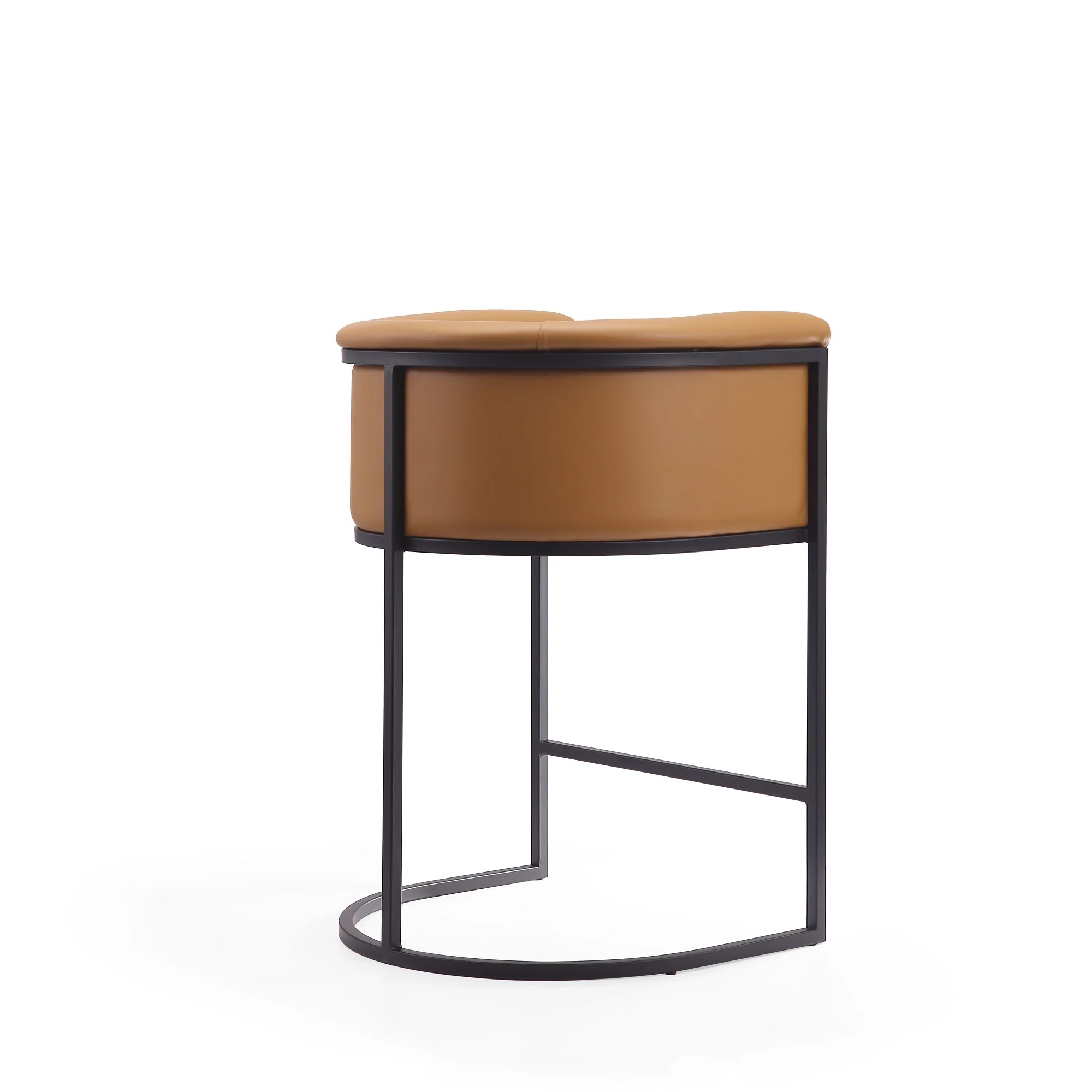 Cosmopolitan Counter Stool in Camel and Black (set of 3) - Image 7