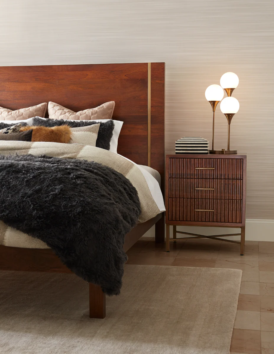 Cosmopolitan King Bed in Honey Brown - Image 8