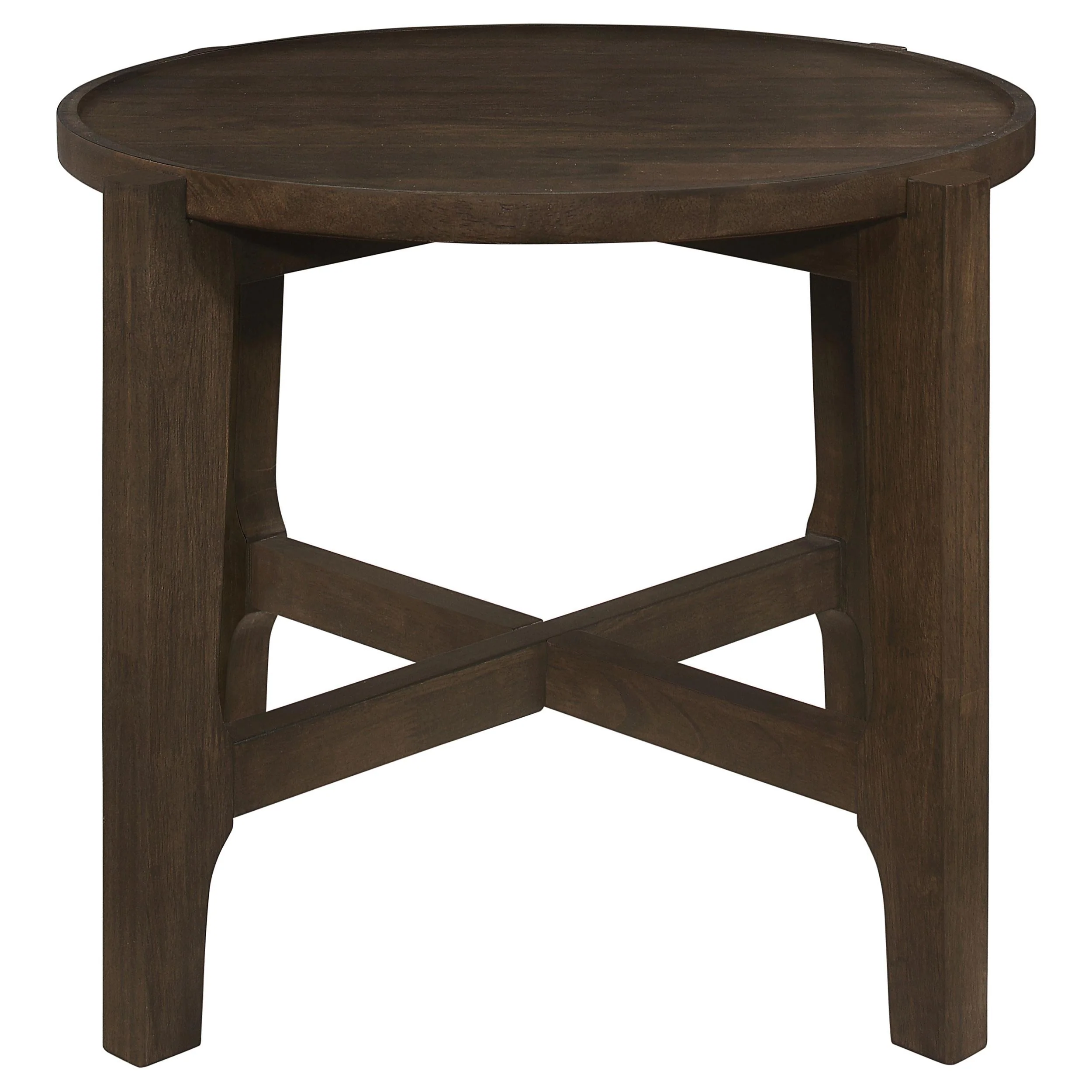 Cota Dark Brown 3-Piece Solid Wood Coffee and End Table Set - Image 4