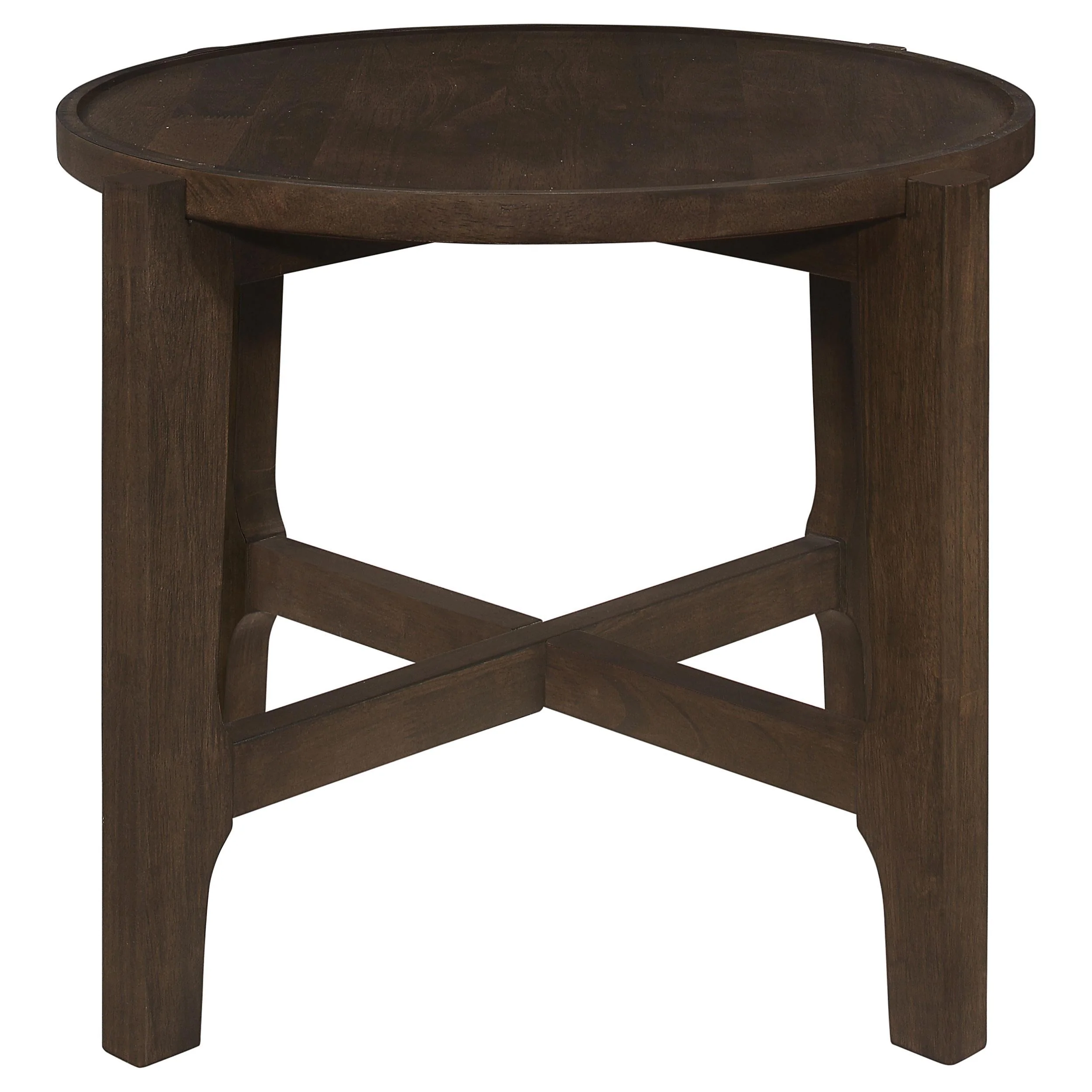 Cota Dark Brown 3-Piece Solid Wood Coffee and End Table Set - Image 5