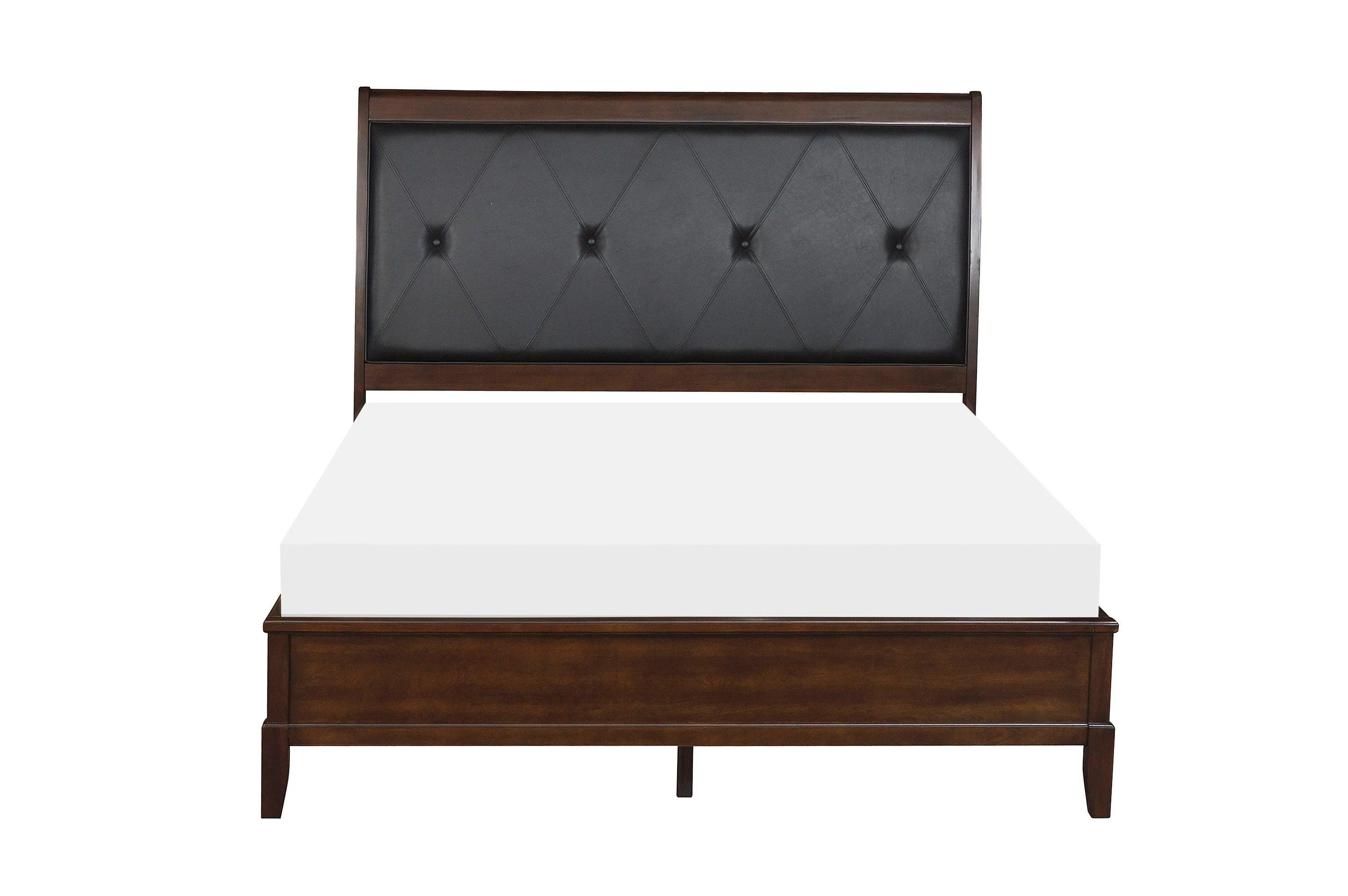 Cotterill Cherry Upholstered Panel Bedroom Set - Image 4