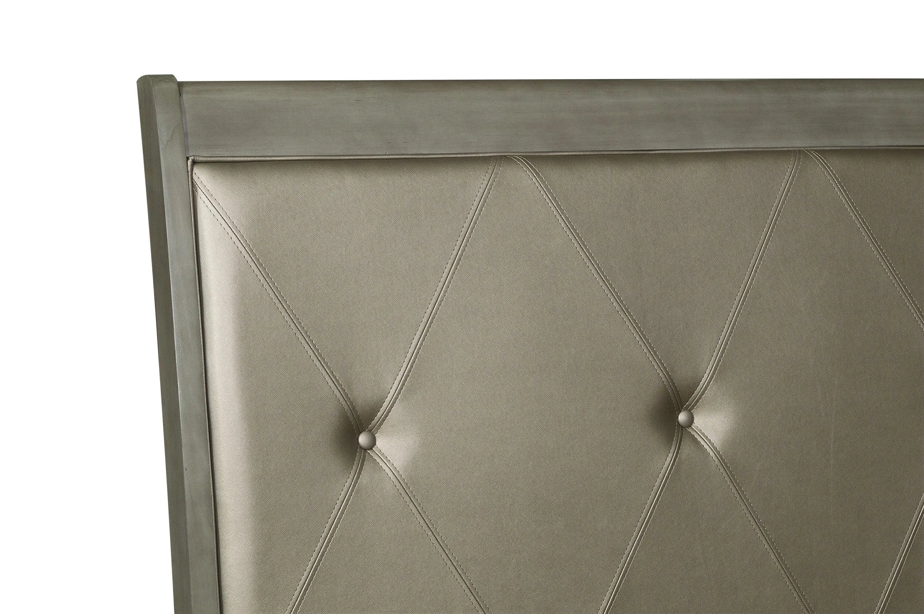Cotterill Gray Queen Upholstered Panel Bed - Image 5