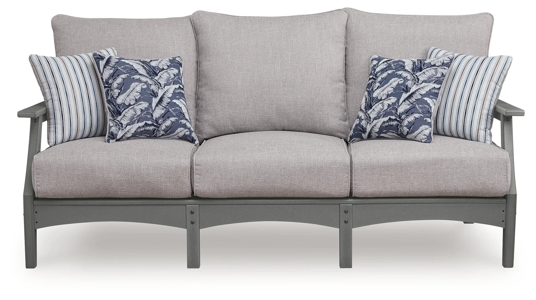 Cove Beach Gray Outdoor Sofa and Loveseat - Image 4
