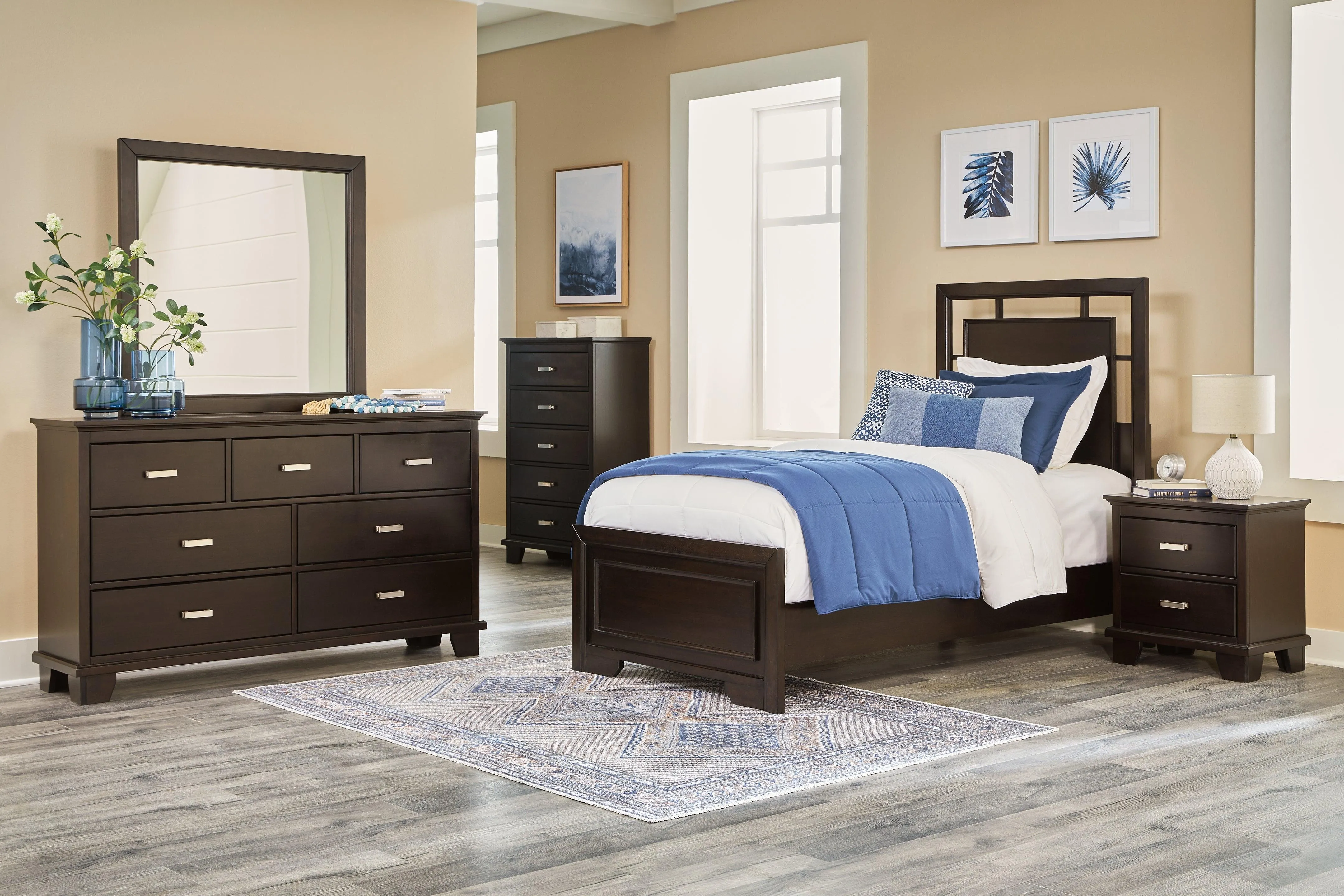 Covetown Dark Brown Dresser - Image 11
