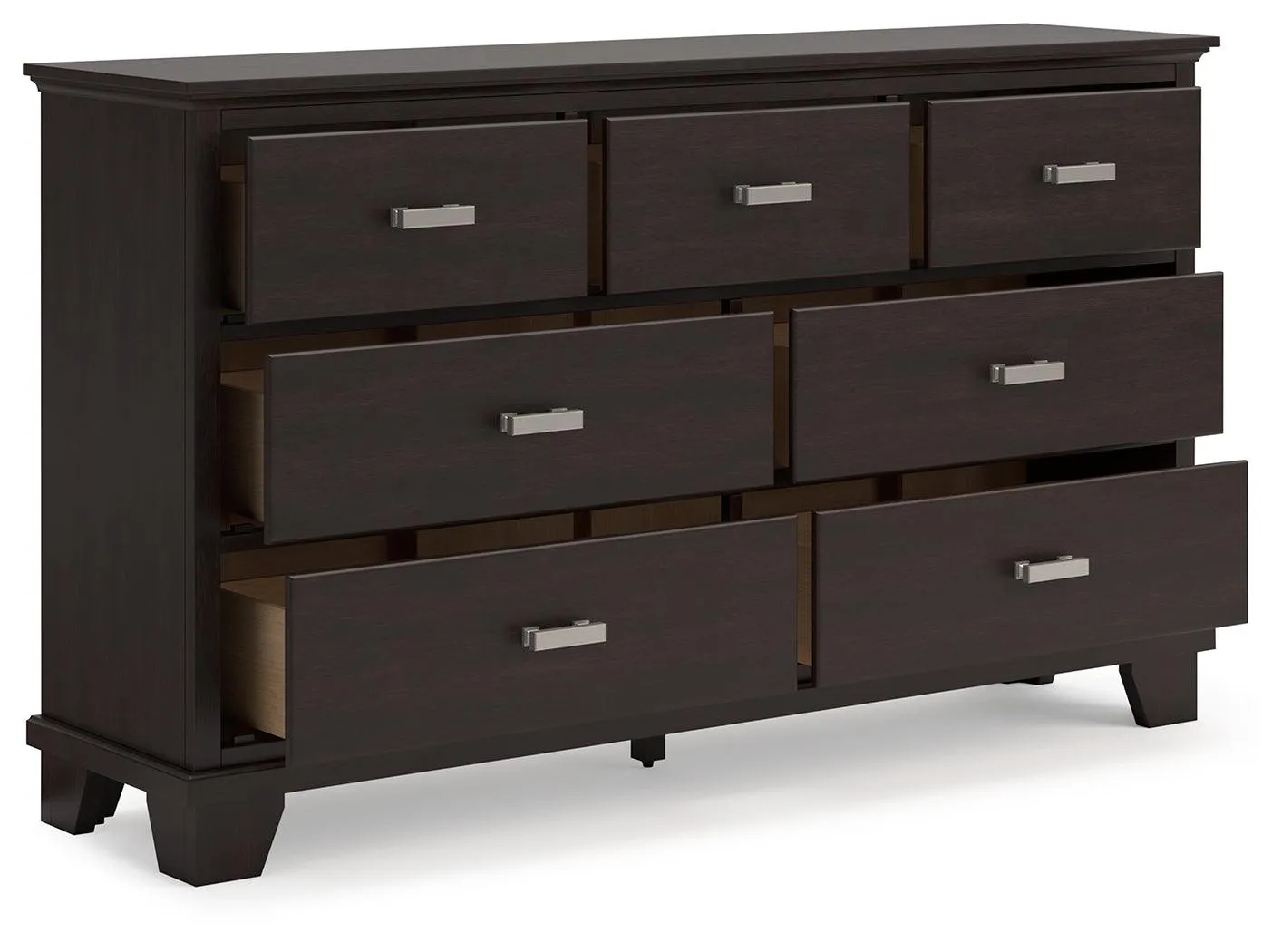 Covetown Dark Brown Dresser - Image 4
