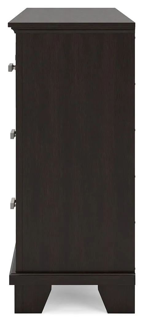 Covetown Dark Brown Dresser - Image 7